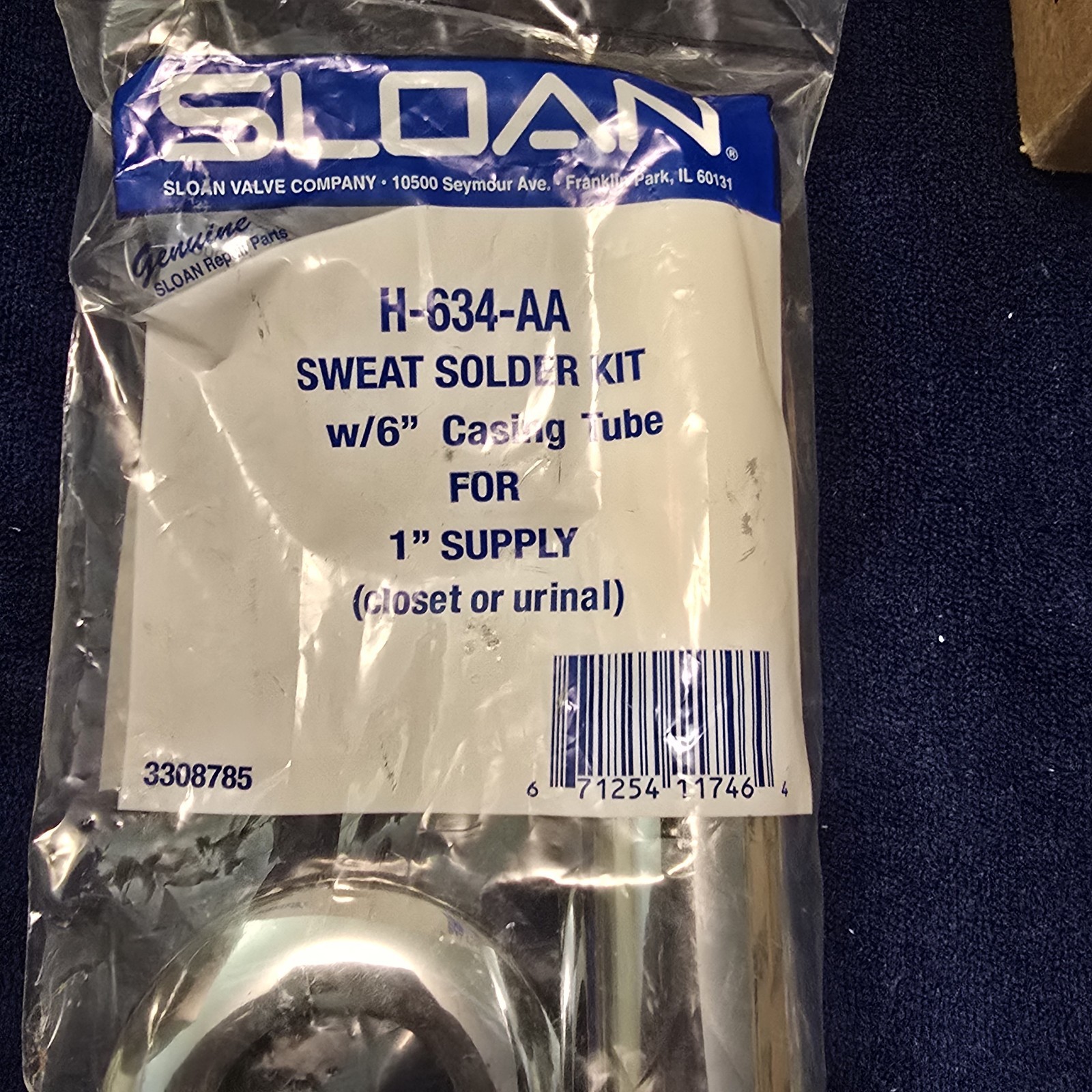 Sloan Royal 111 Chrome Manual Water Closet Flushometer 1.6 GPF (READ)