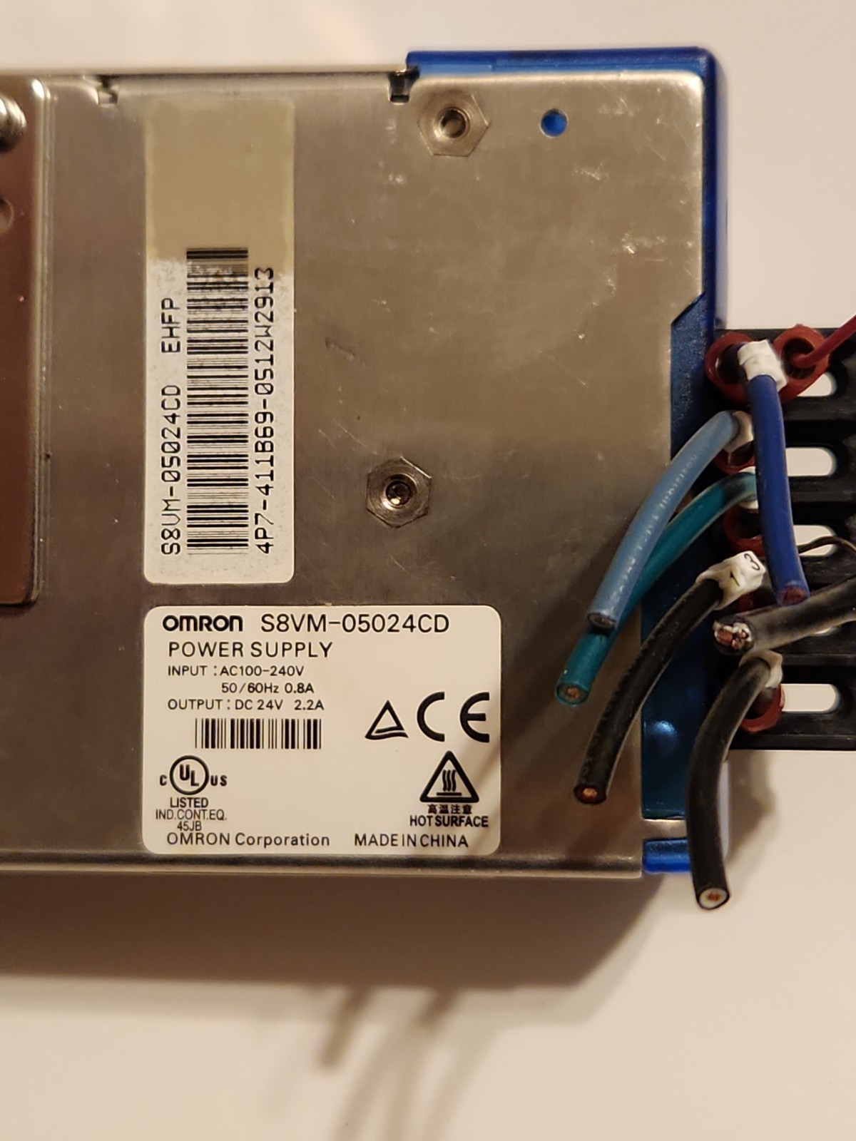 Omron S8VM-05024 CD Power Supply AC100/240V, 50/60Hz Free Shipping