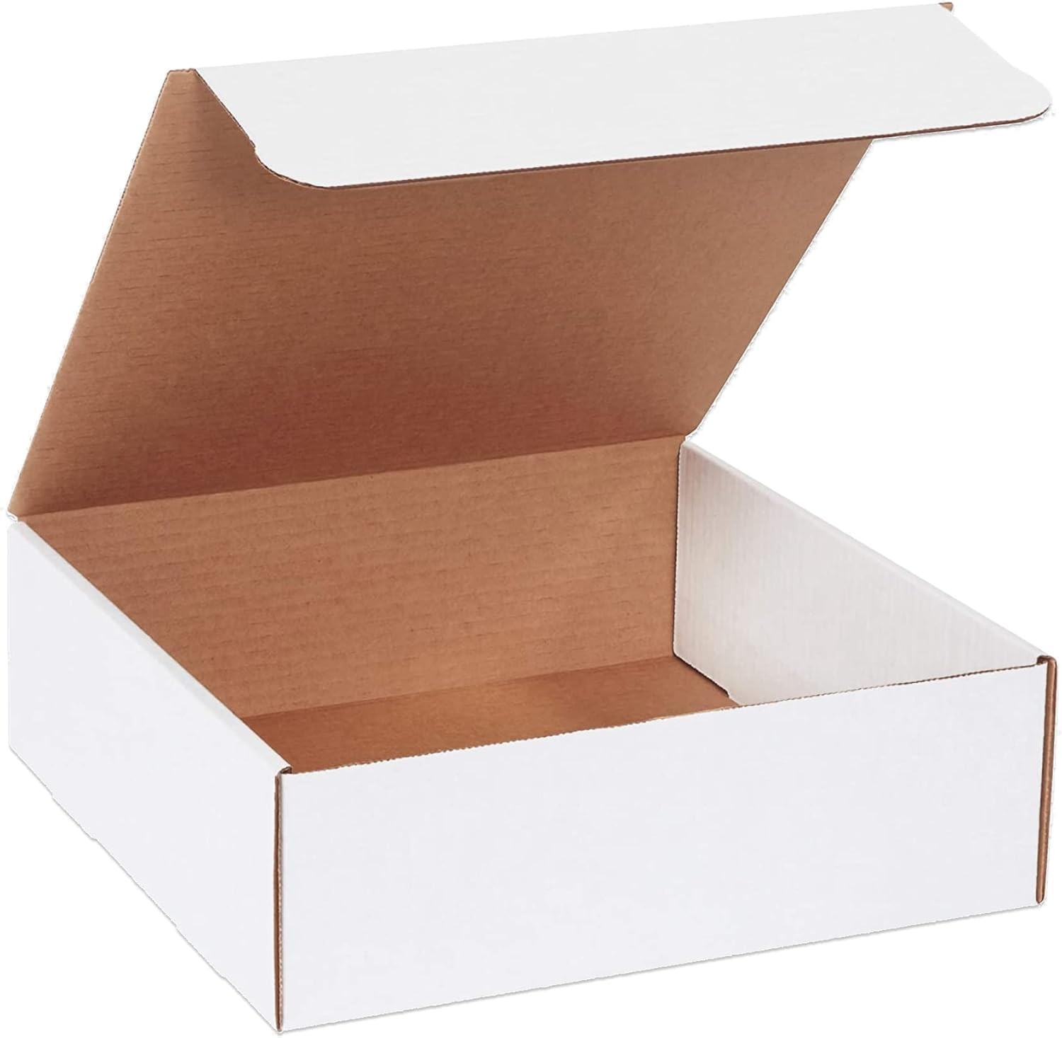 BOX USA BM1222 Corrugated Mailers, 12″ x 2″ x 2″, White Pack of 50