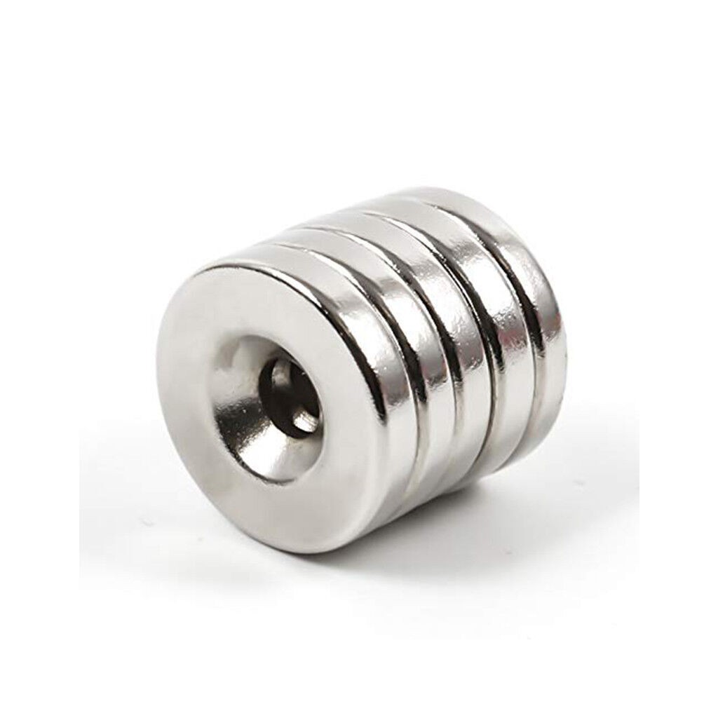 15 25 50 Strong Neodymium Magnets Countersunk Ring 25 X 5mm Rare Earth 5mm hole