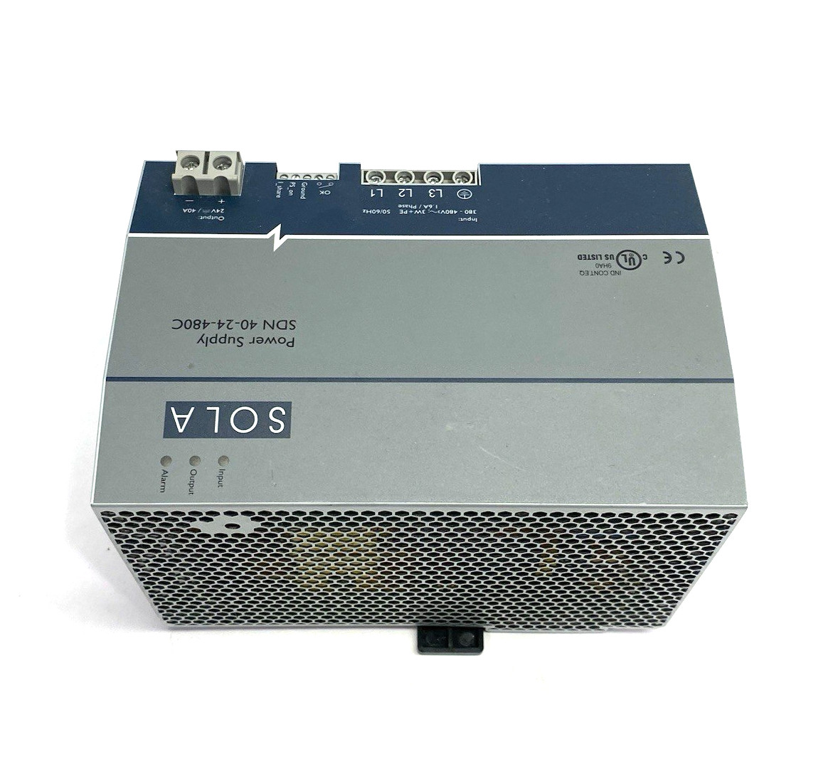 Emerson SOLA SDN 40-24-480C Power Supply DIN Rail Mount