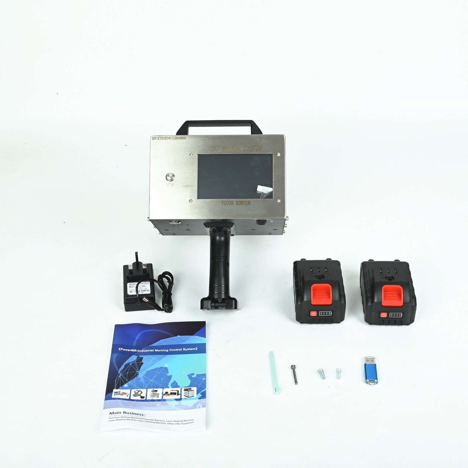 Portable Metal VIN Code Engraving Printer Touch Screen Dot Peen Marking Machine