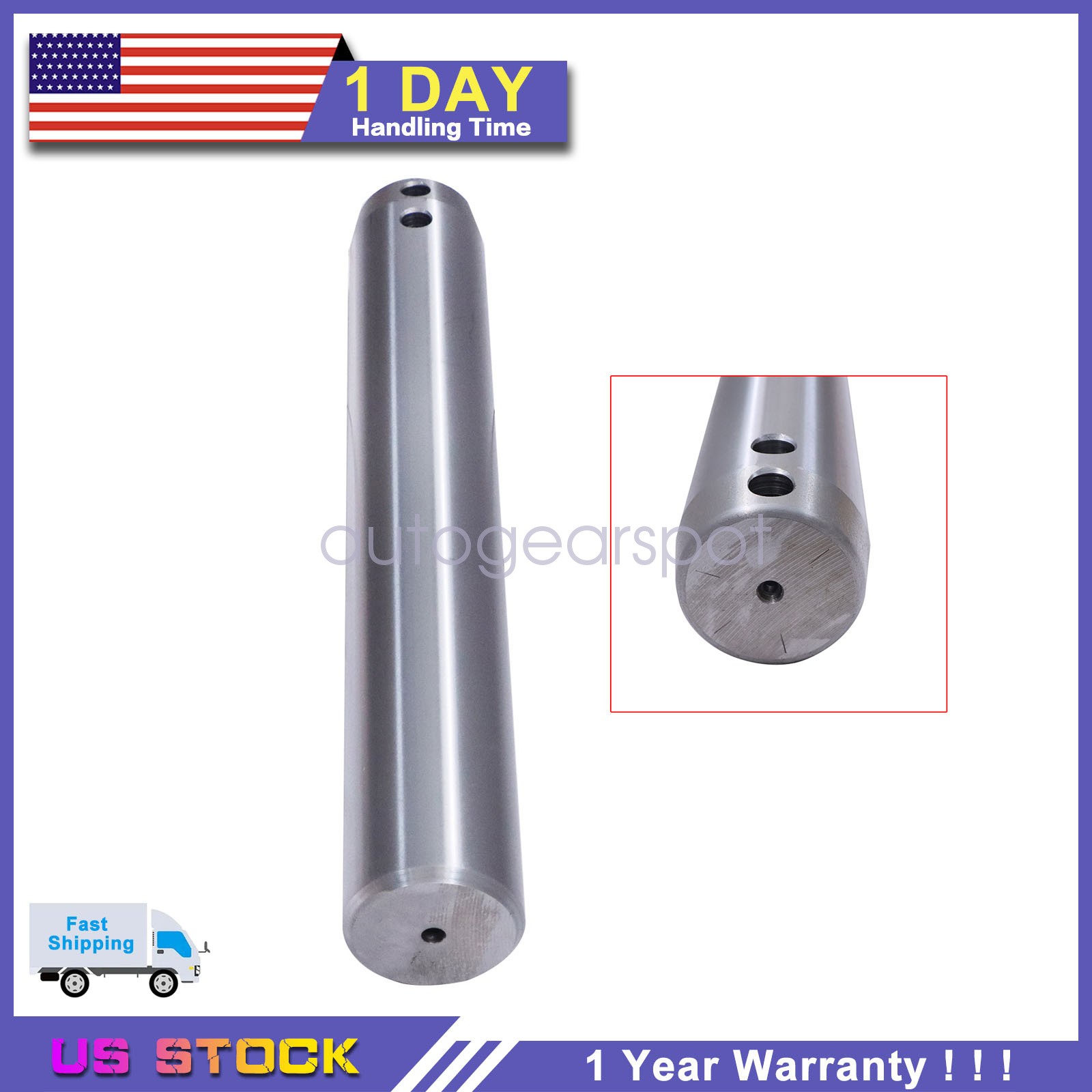 Excavator Bucket Pins 80MM x 543MM 40CR Steel For John Deere Caterpillar Kubota