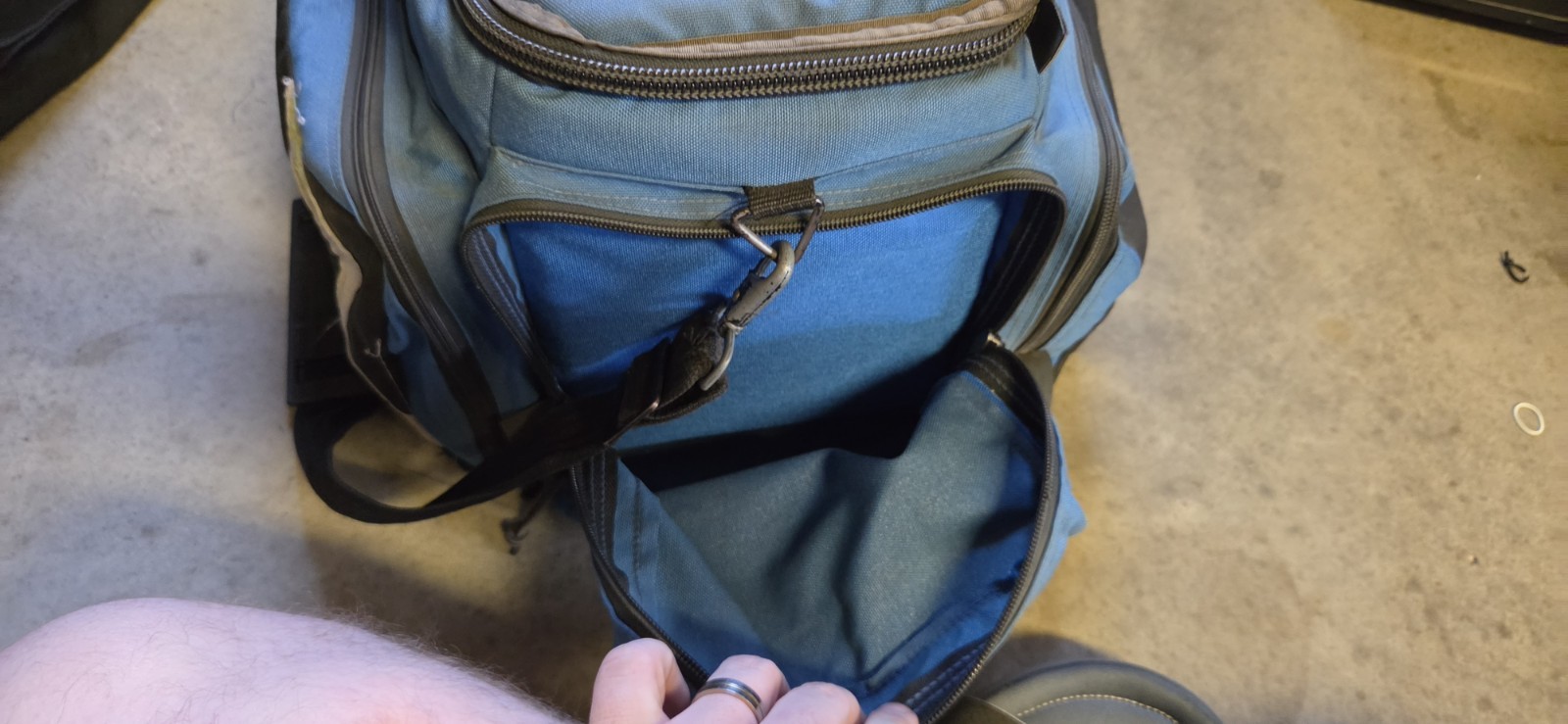 Iron Duck Trauma Bag, Nylon, 23 in L, 17 in W, Blue Ems Bag #4
