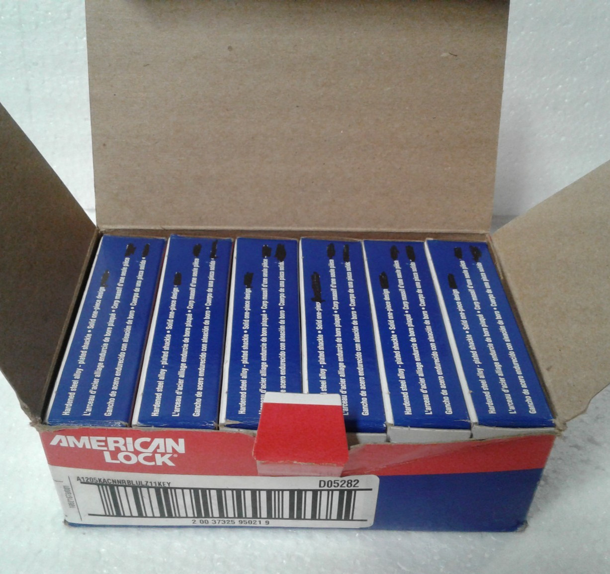 Lot of 6 Master Lock Company A1 American Lock 1-3/4″ Alum. Body Padlock – New