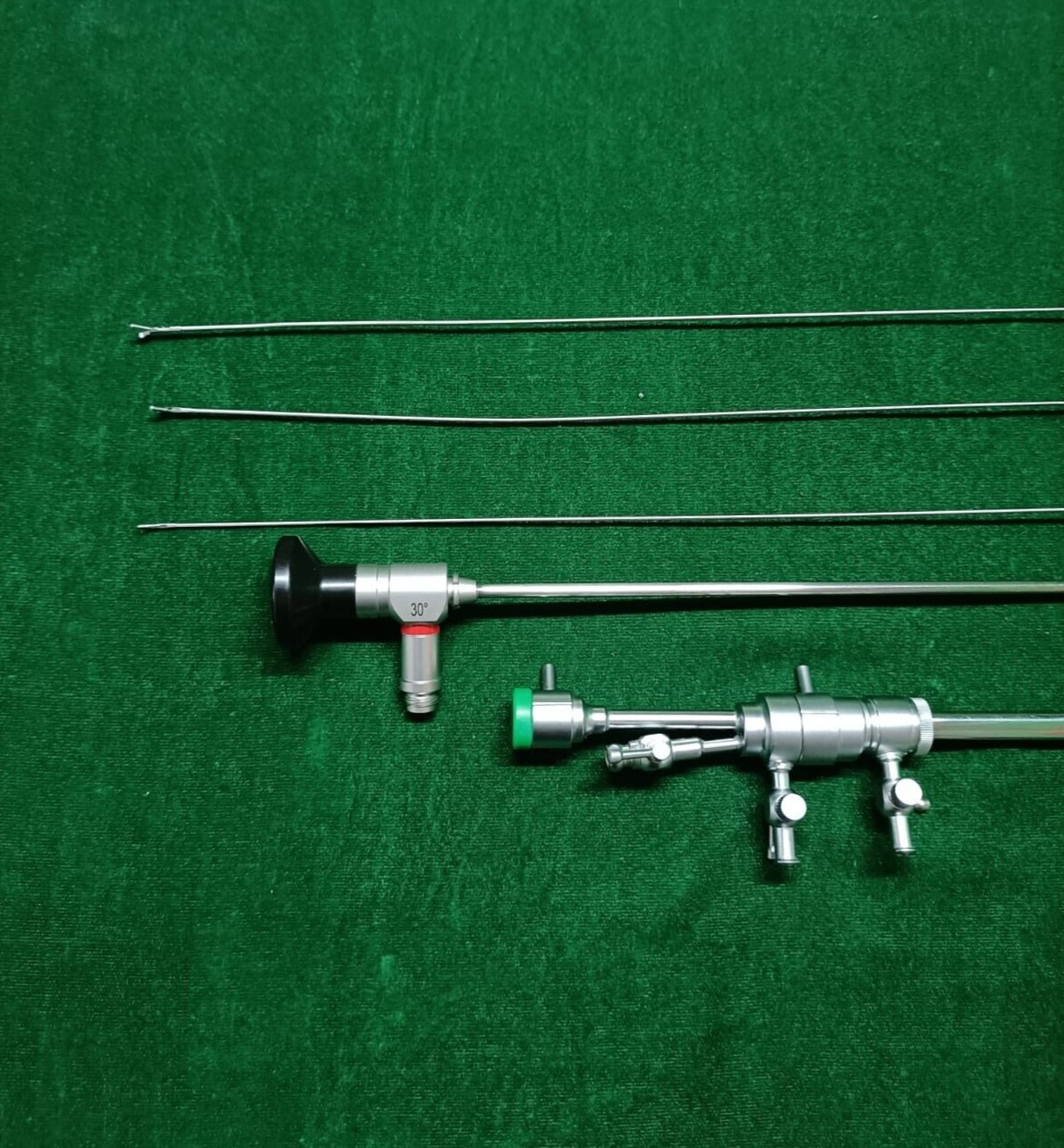 Hysteroscopy Semi Rigid Froceps Set, Bettocchi Sheath 4mm & Cystoscope 30 Degree