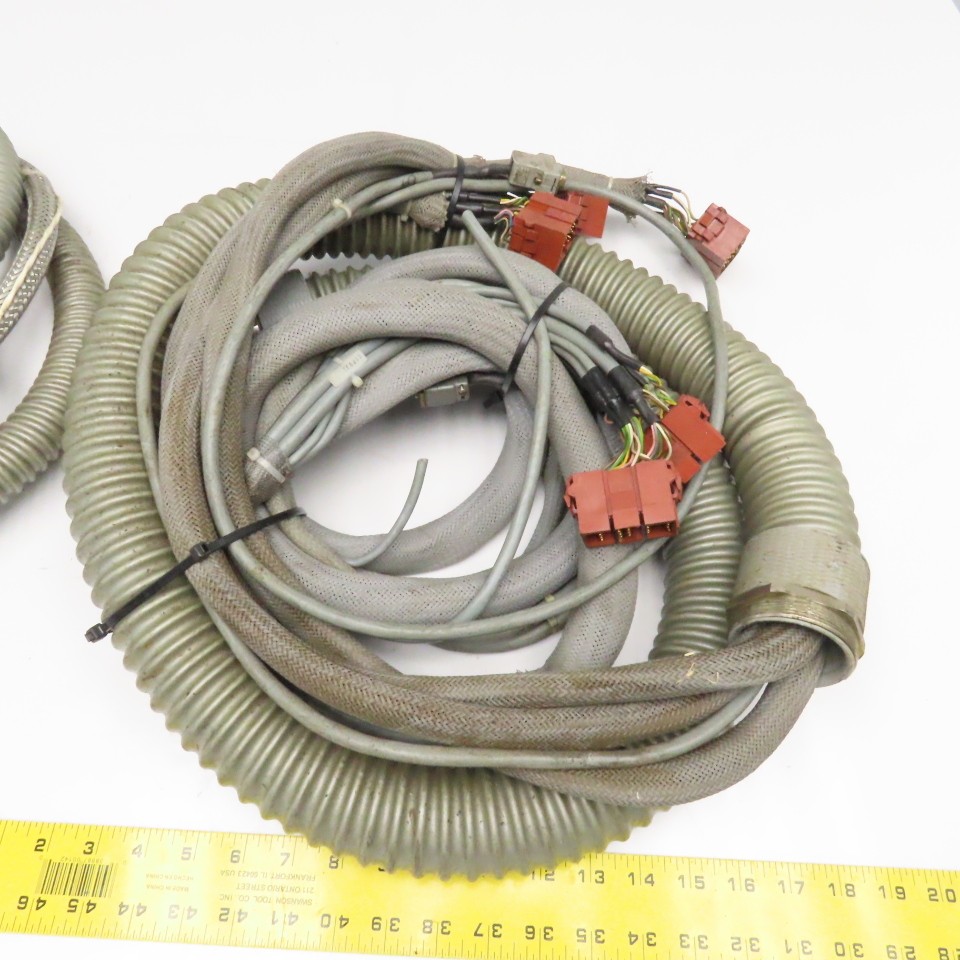 Cellular Concepts H-15-3 CellCon Horizontal Milling Machine Cables Sets Lot Of 2