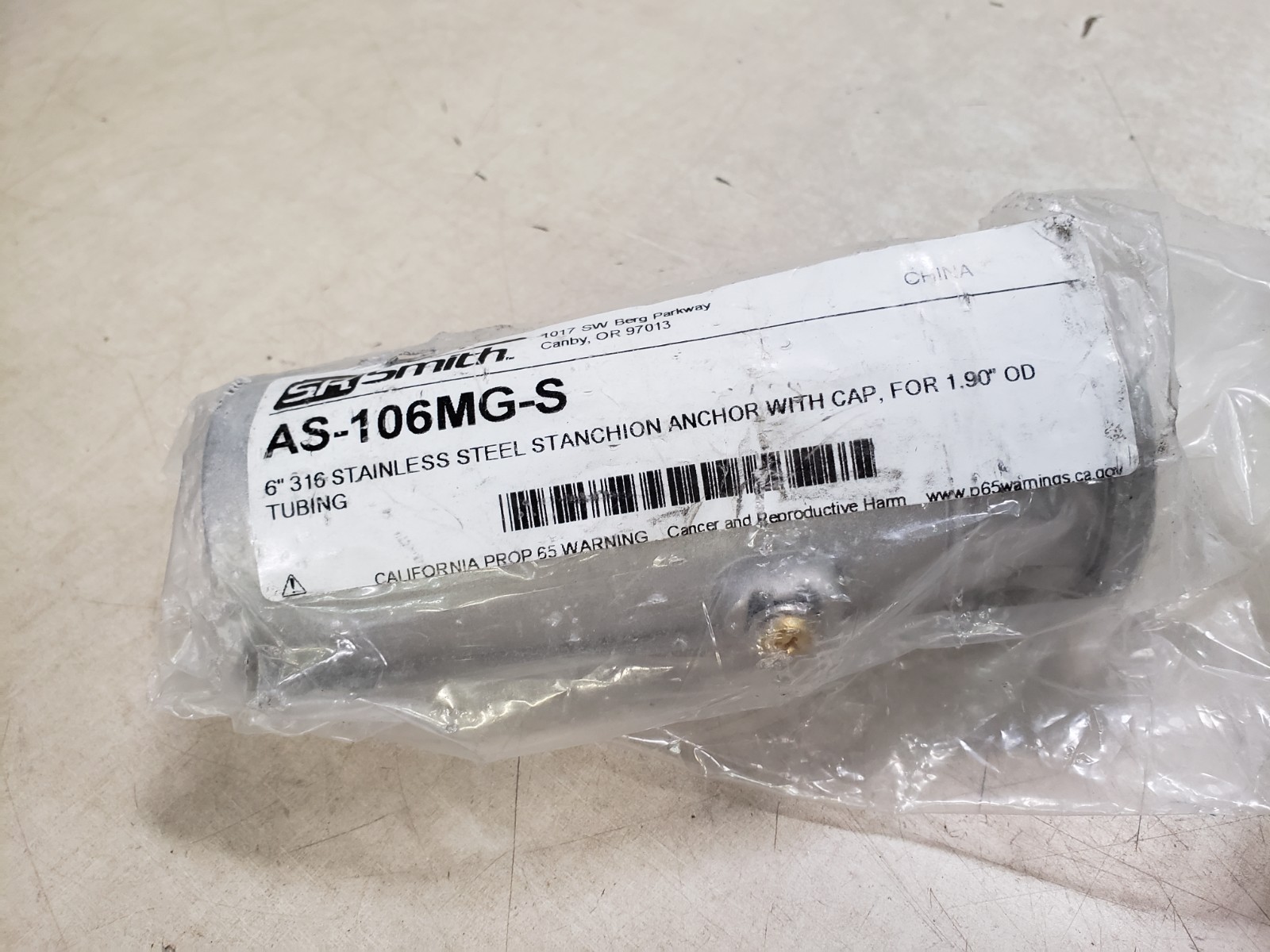 S.R Smith 6″ 316L SS Commercial Wedge Anchor (1.90″ OD) AS-106MG-S