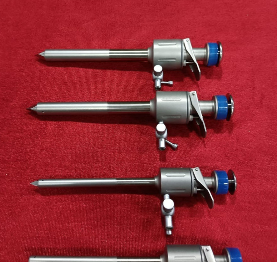 Laparoscopic Trocar Cannula 5mm/10mm SS Reusable Instruments – 4 nos.