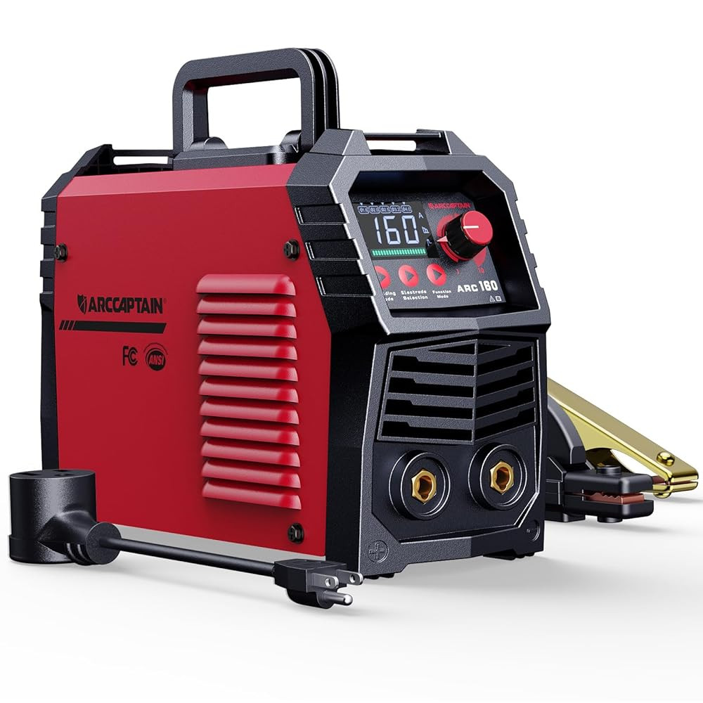 ARCCAPTAIN Portable MMA Welder Stick Welder Large LED Display 160A ARC/Lift TIG