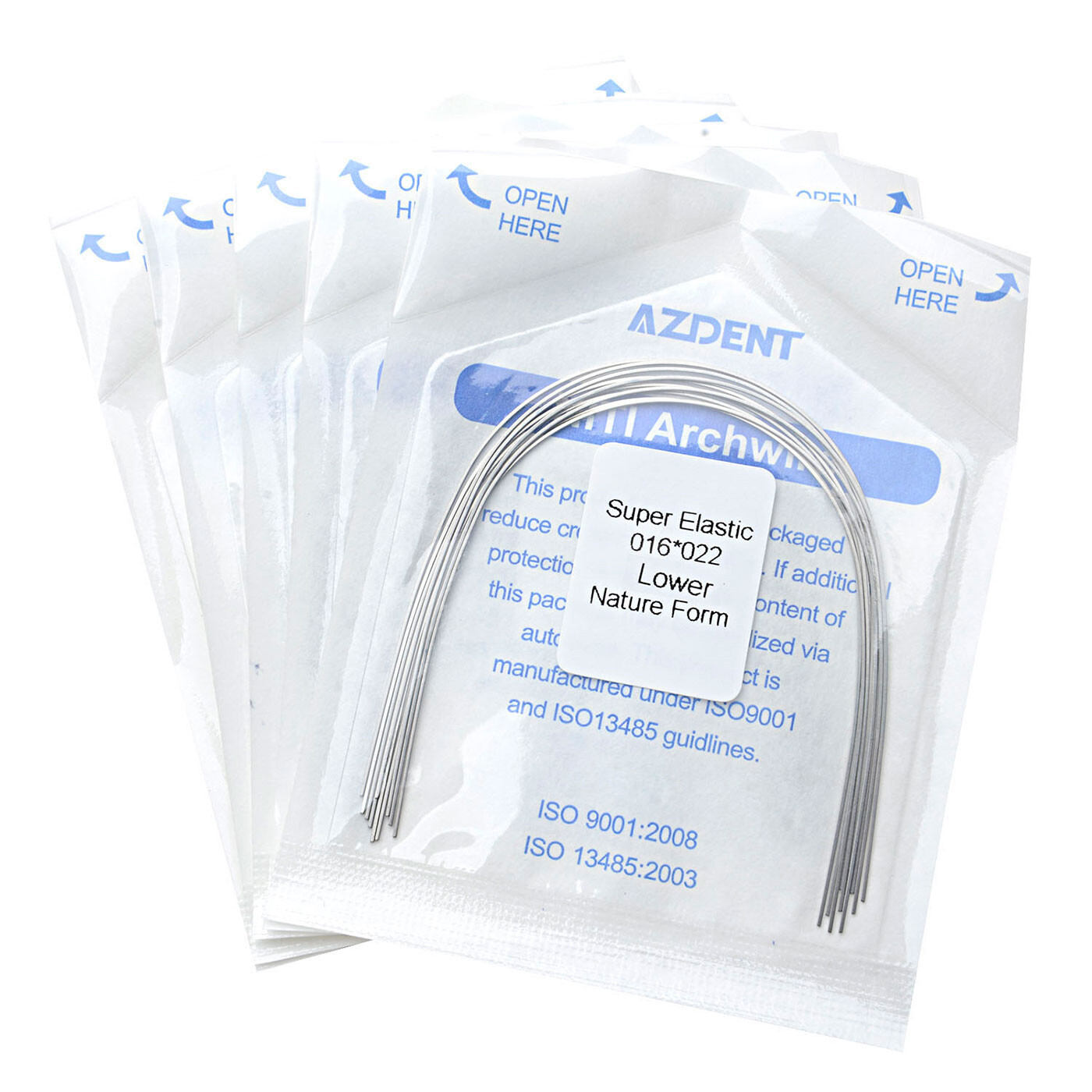 AZDENT Dental Orthodontic Arch Wires Super Elastic Niti Nature Form Rectangular