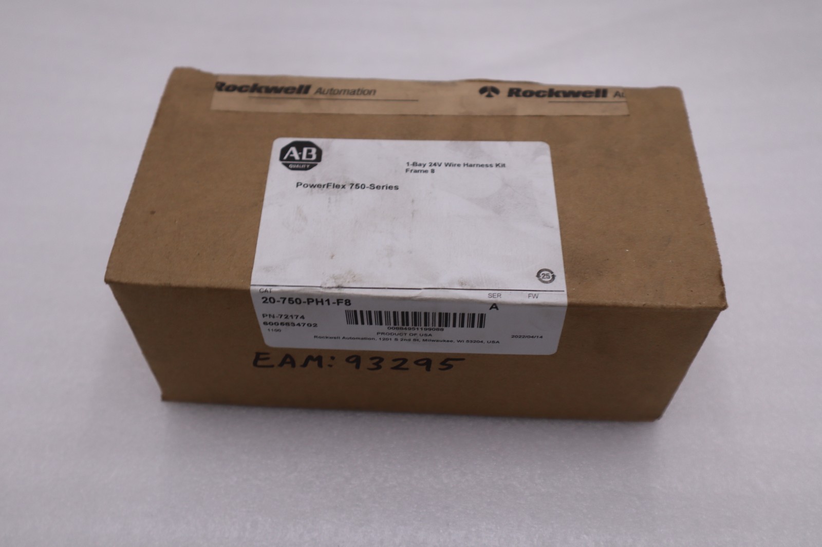 ALLEN BRADLEY 20-750-PH1-F8 HARNESS KIT FORPOWERFLEX 755 FRAME 8 IP00 – GF271