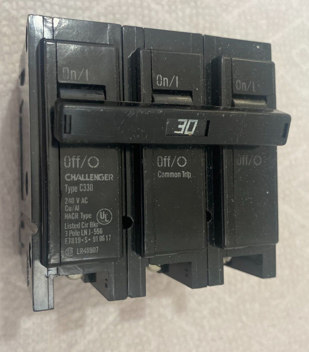 Challenger C330 Circuit braker 30 Amps 3 Pole NEW, open box