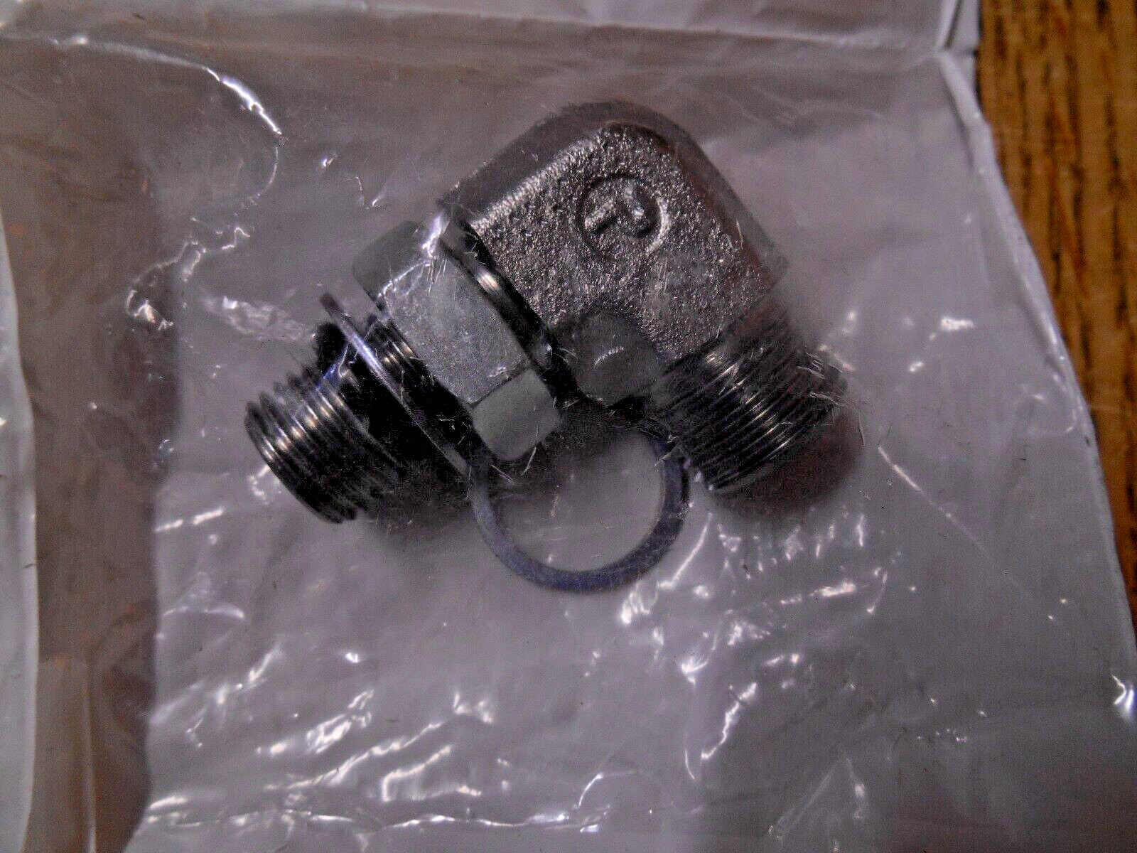 Parker Elbow 90 deg Tube to Port Male 24 deg DIN Cone to Male BSPP, WEE10LR0MDCF