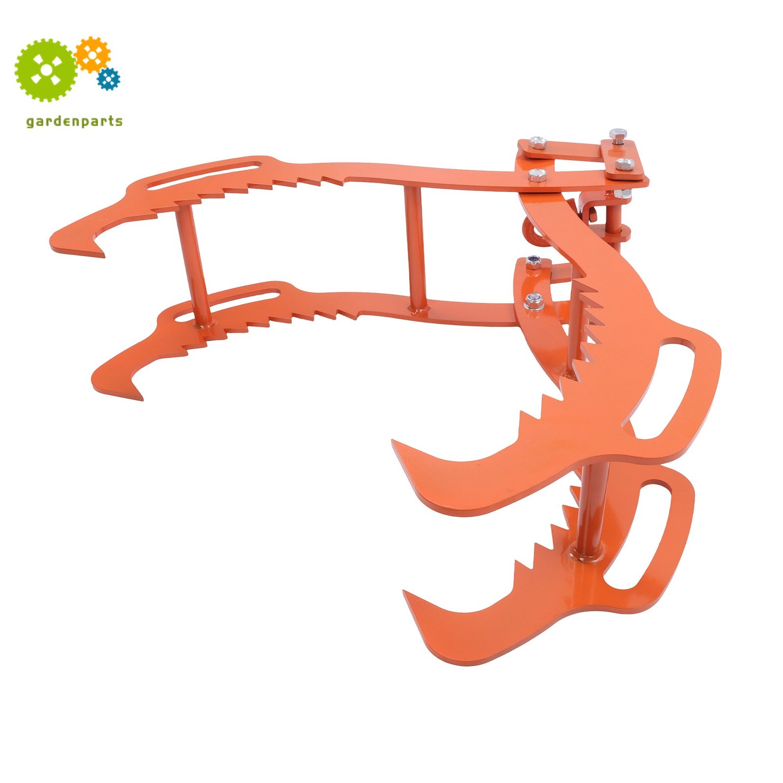 Log Lifting Tongs 36 Inch Heavy Duty Steel 4 Serrated Claw Swivel Dragging Tongs