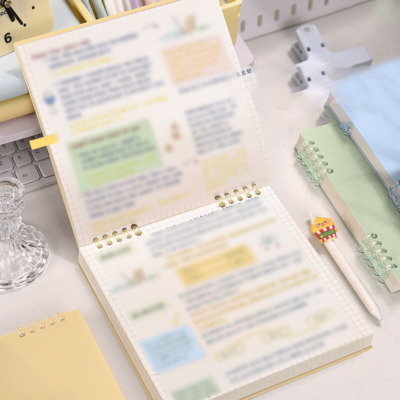 Flip Notepad Grid Notebook Diary Notebook Sketch Book Stationery School Supplies