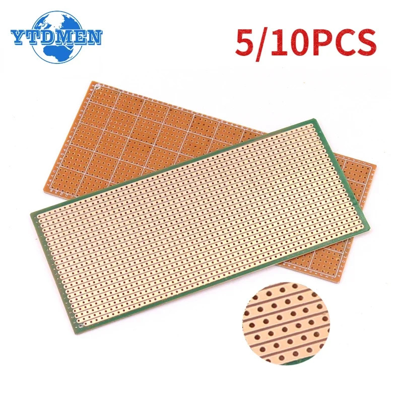 5/10PC 65x145mm Single Sided PCB Protoboard Matrix Circuit Board DIY 1.2mm Thick