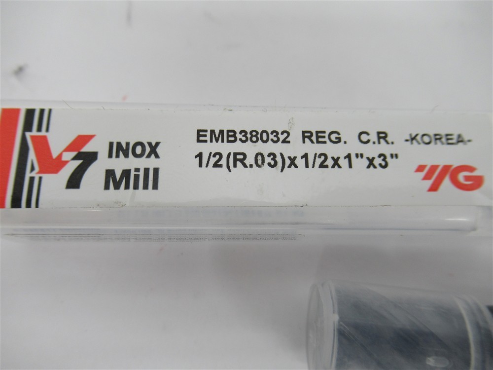 YG-1 EMB38032 , 1/2″ Solid Carbide .0300″ Corner Radius End Mill