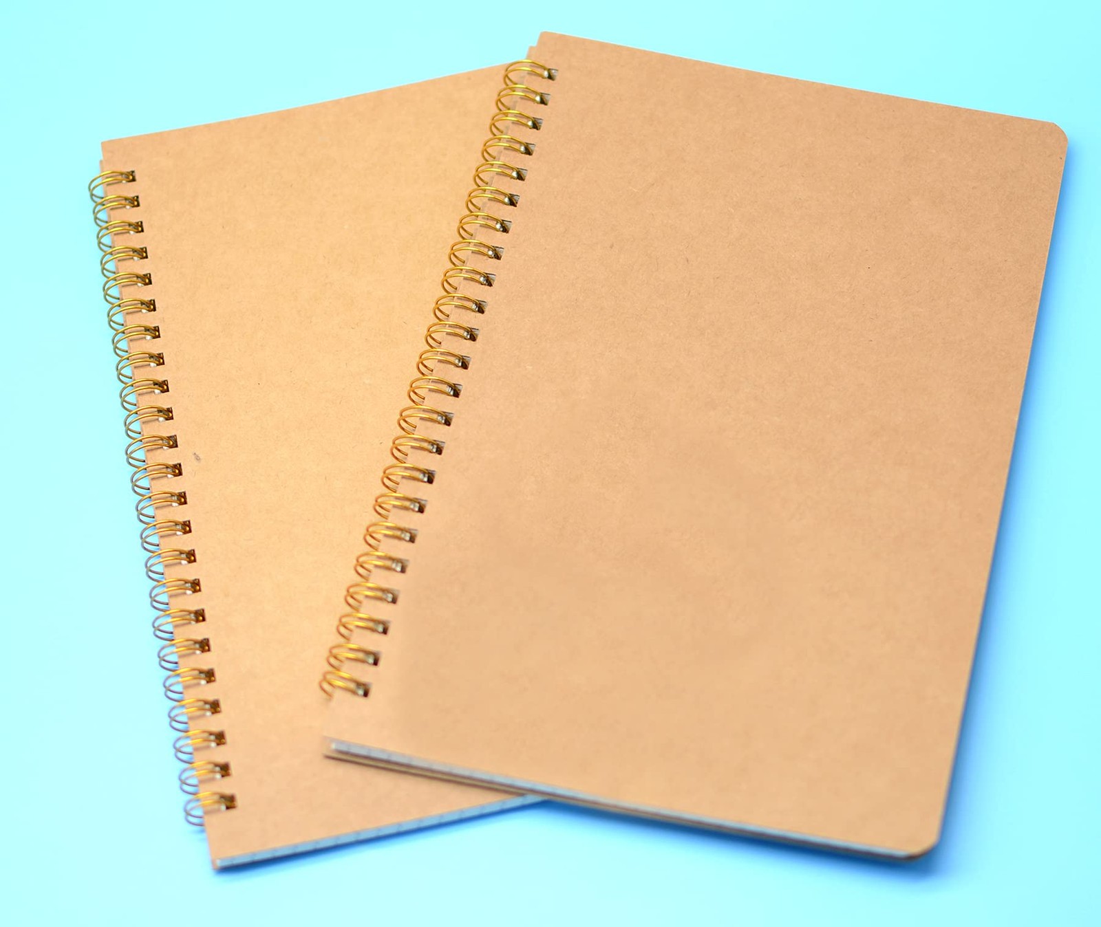 2pcs Spiral Notebooks A5 6×8 Soft Cover Journals Planners 200 Pages Wirebound…