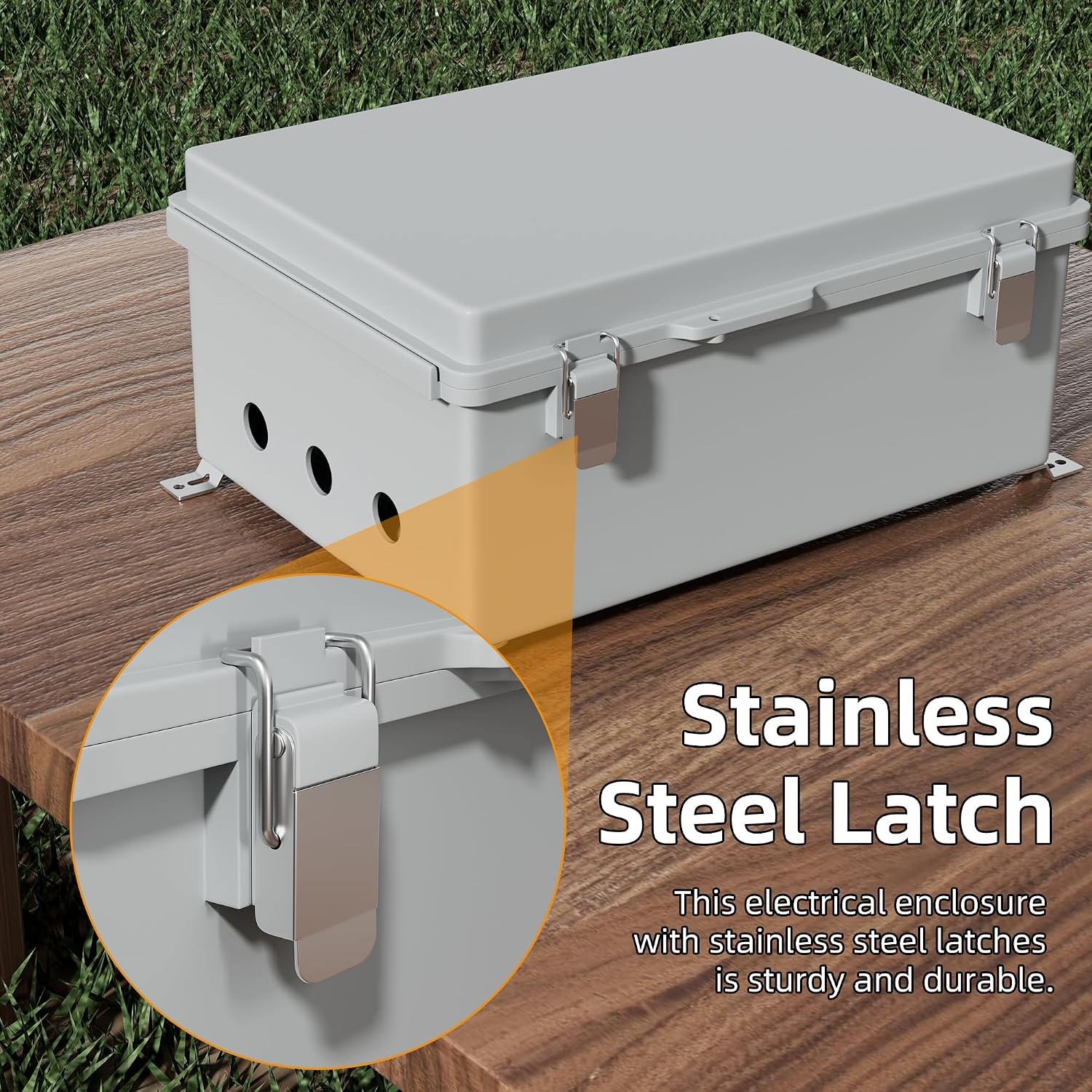 Waterproof Junction Box NEMA 4 Heavy Duty Outdoor Electrical Enclosure Many Size