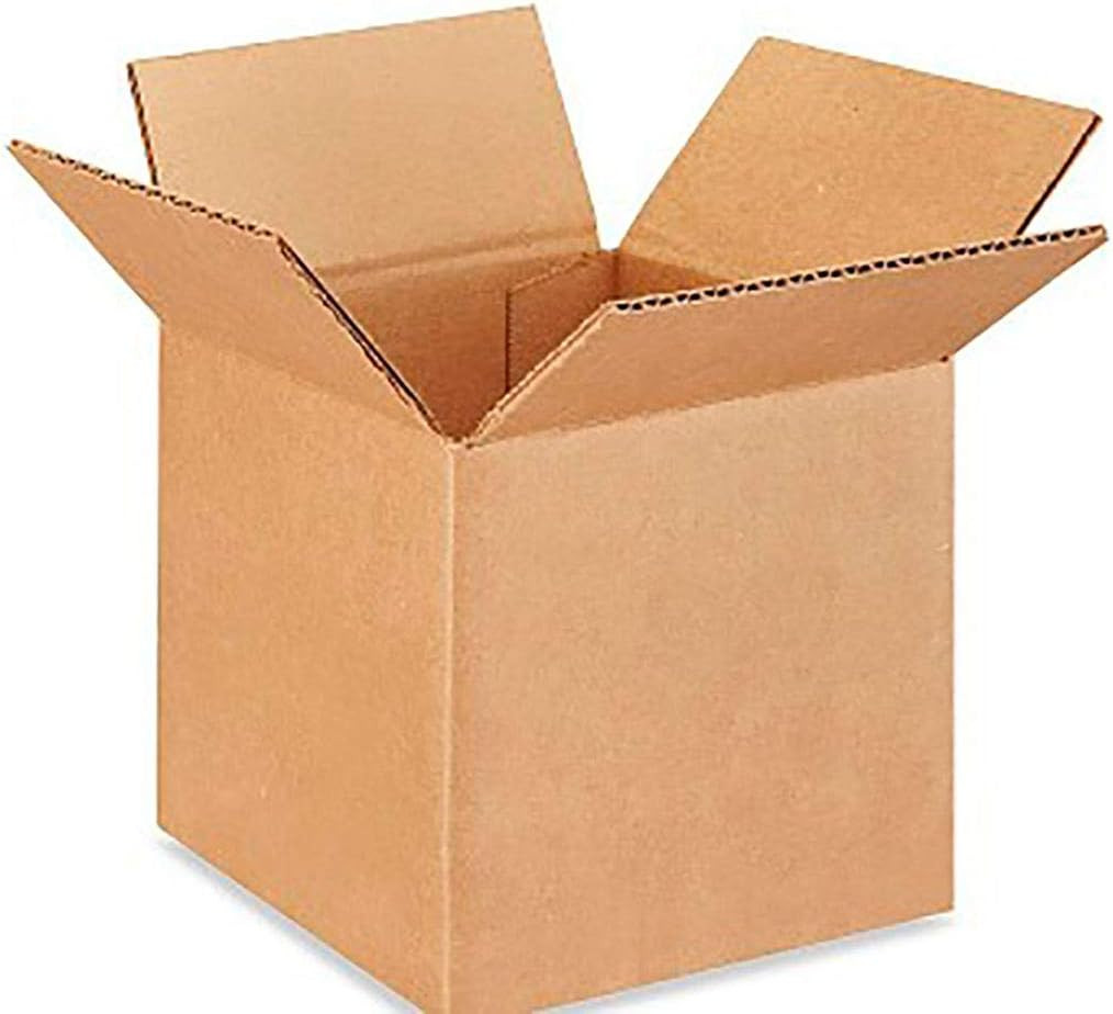Pack of 10 Small 6x6x6 Corrugated Cardboard Moving Boxes for Easy Packing