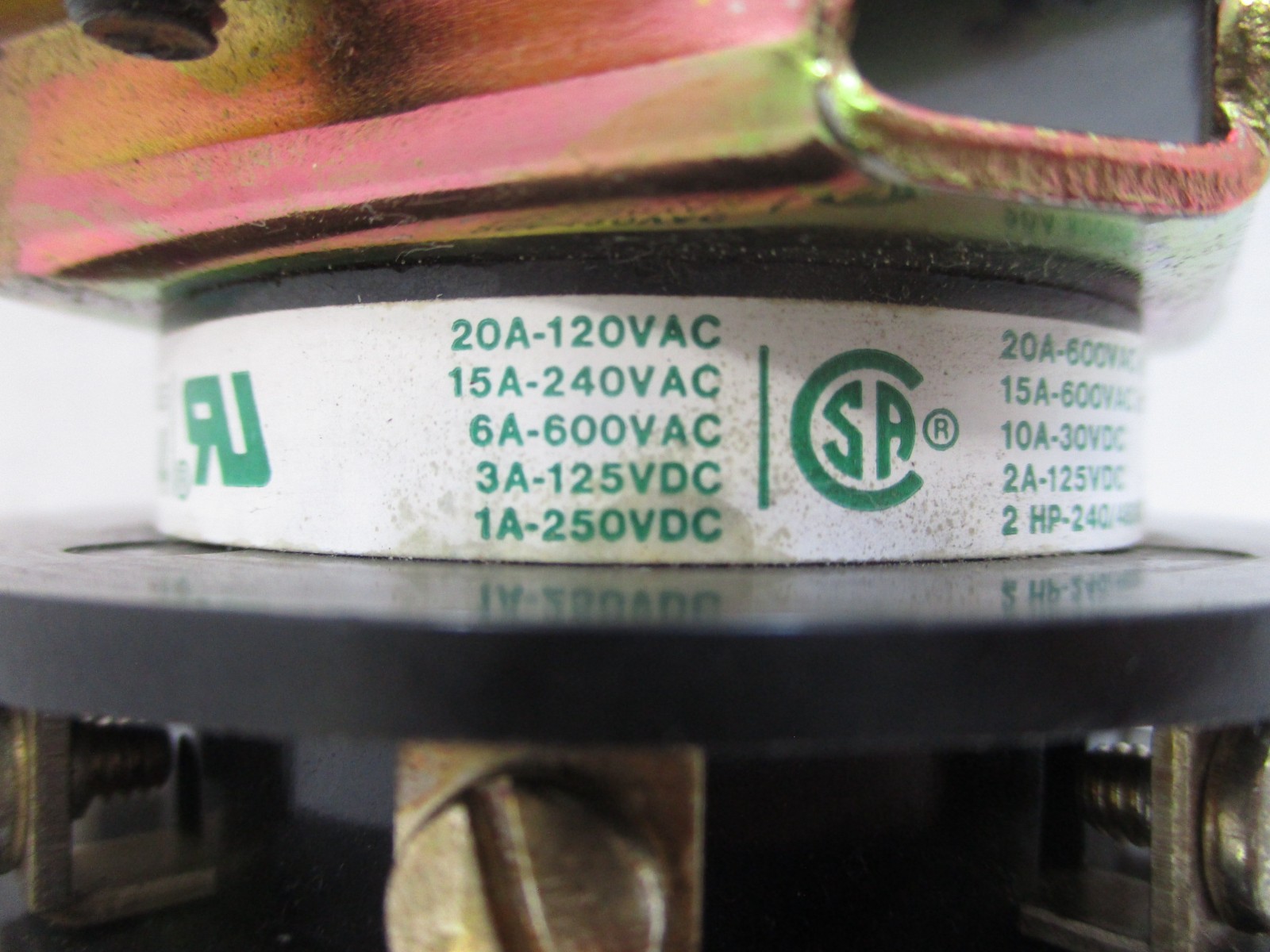 Electroswitch 24205B Series 24 20 Amp Rotary Switch 20A 600V 10A 30-VDC