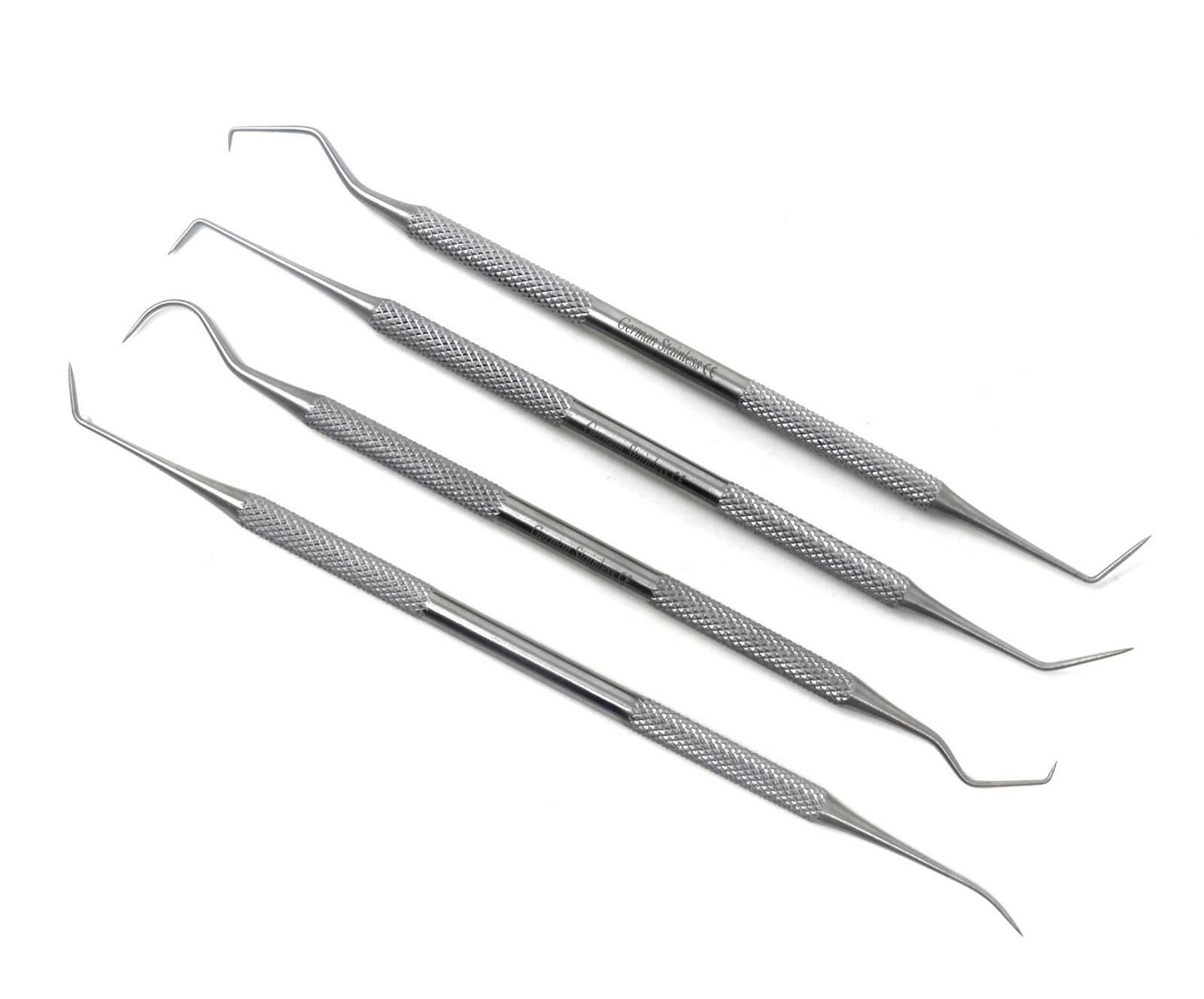 Dental Pick Set 4 PCS – Stainless Steel Dental Tools Kit Teeth Cleaning Tool