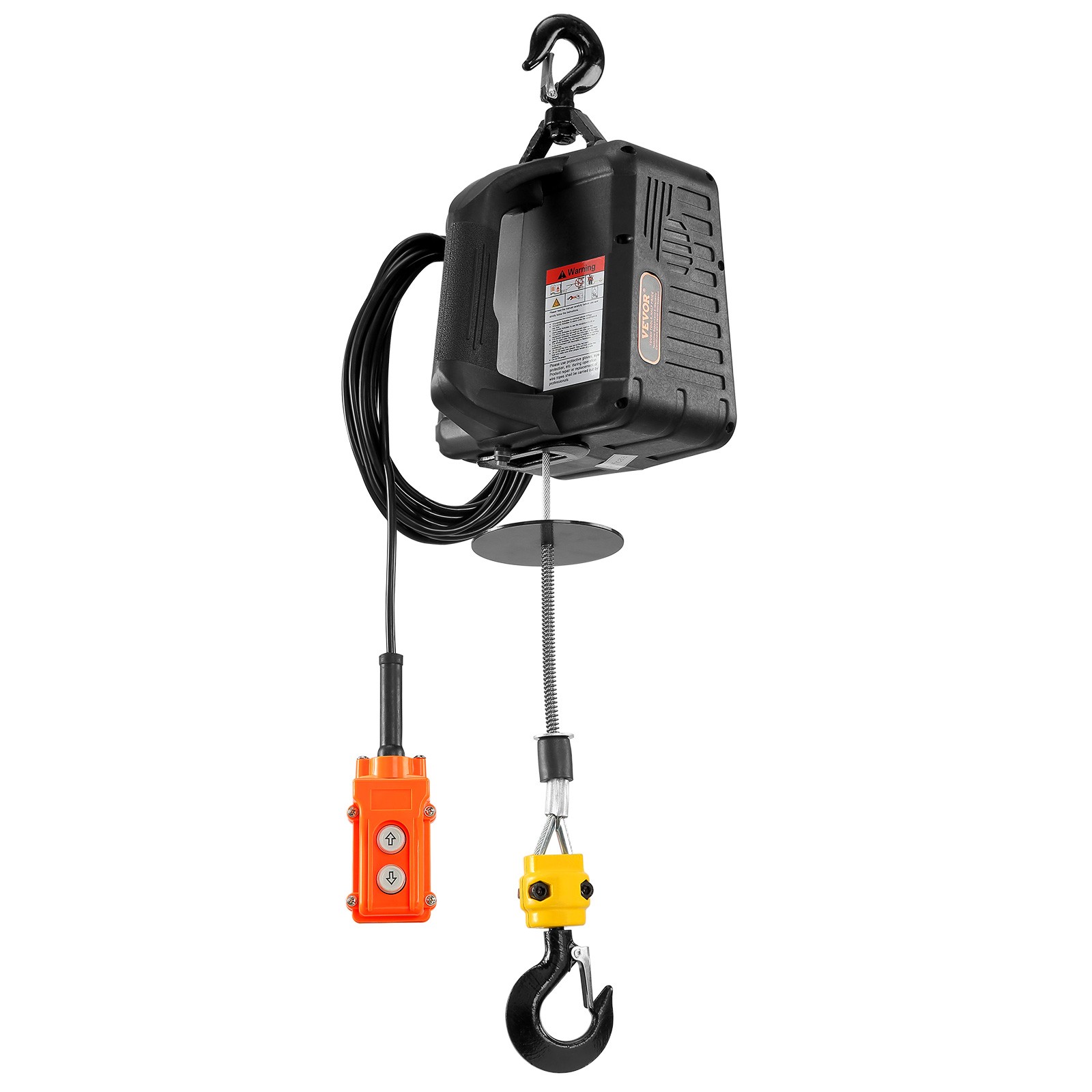 VEVOR 3-in-1 Portable Electric Hoist Winch 1100lbs Wired/Wireless Remote Control