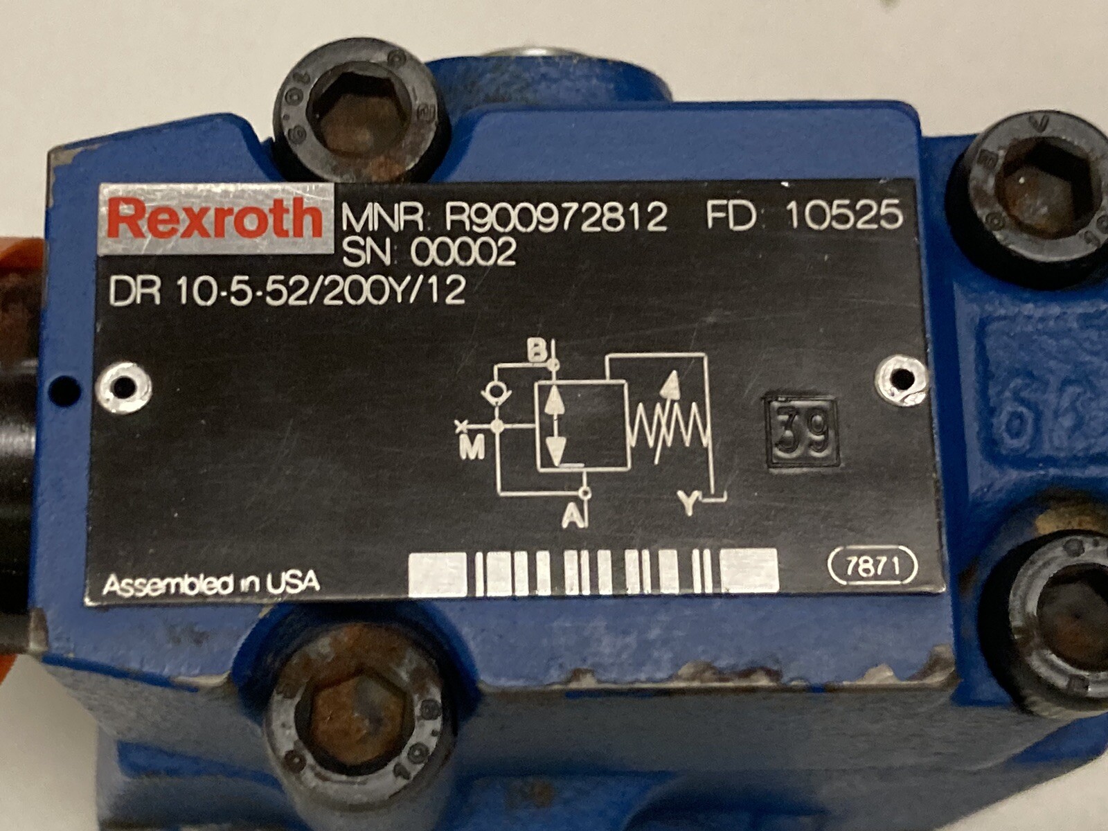 Rexroth,DR10-5-52/200Y/12,Pressure Cut Off Valve