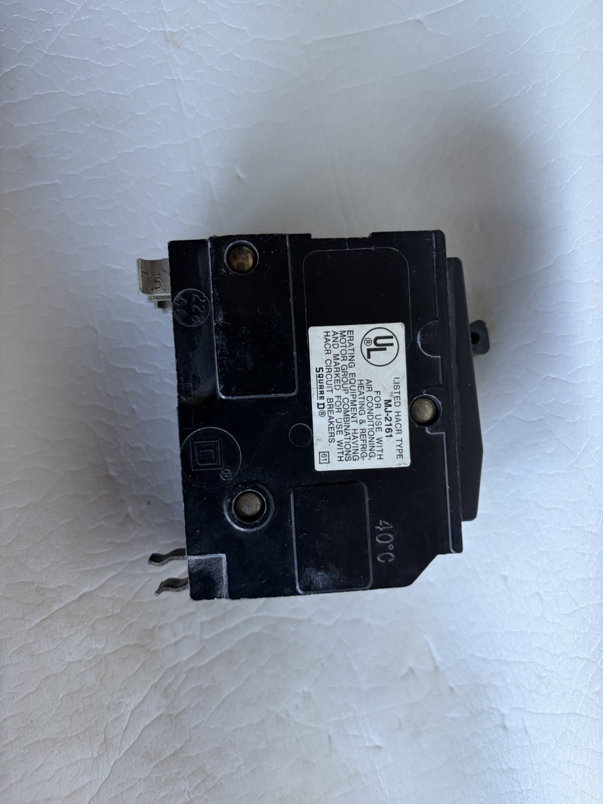 Square D QO215 15A Miniature Circuit Breaker 2-Pole QO 10kA Yellow D ~used