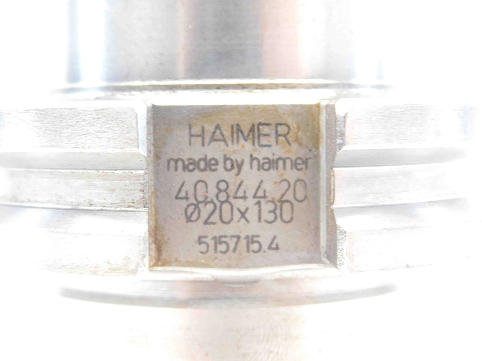 CAT40 HAIMER 20mm I.D. SHRINK FIT TOOL HOLDER 20.0 EXTENDED 130mm PROJ. 4084420