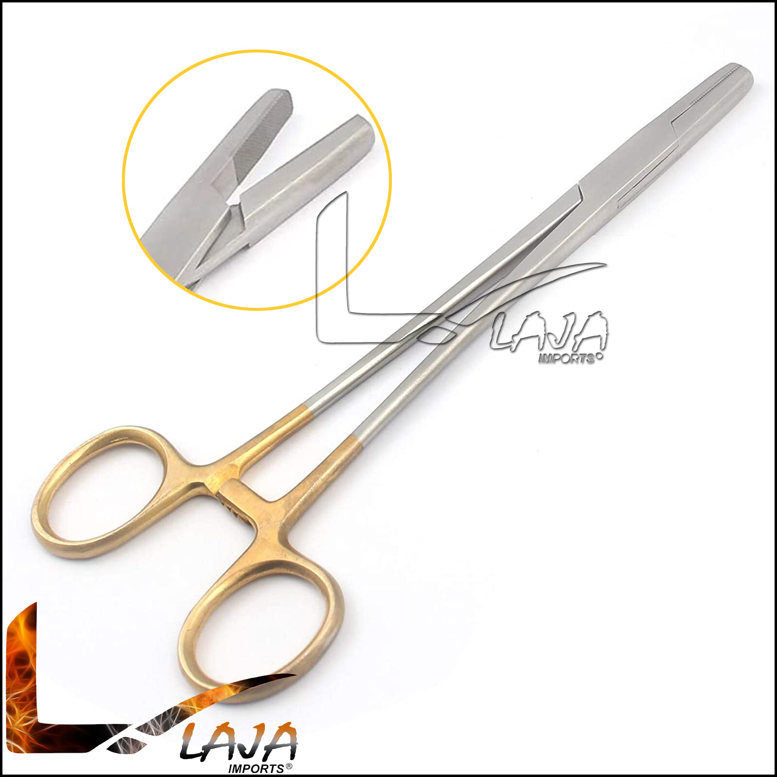 TC Sternal Wire Twister Needle Holder 8» Gold Handle Surgical Dental Instrument