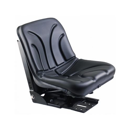 Bucket Seat Black Vinyl Mechanical Suspension John Deere Ford Case IH Chalmers