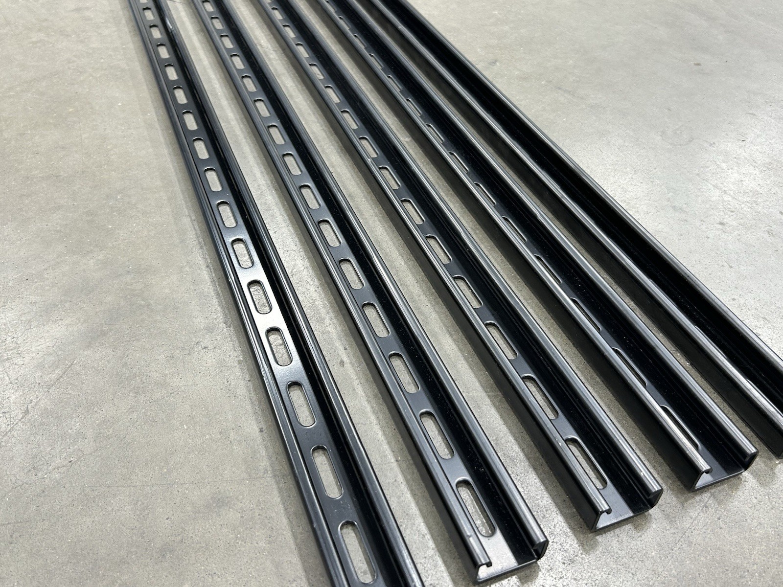 5-Pack Black Unistrut Channels 1-5/8” x 7/8” x 35”
