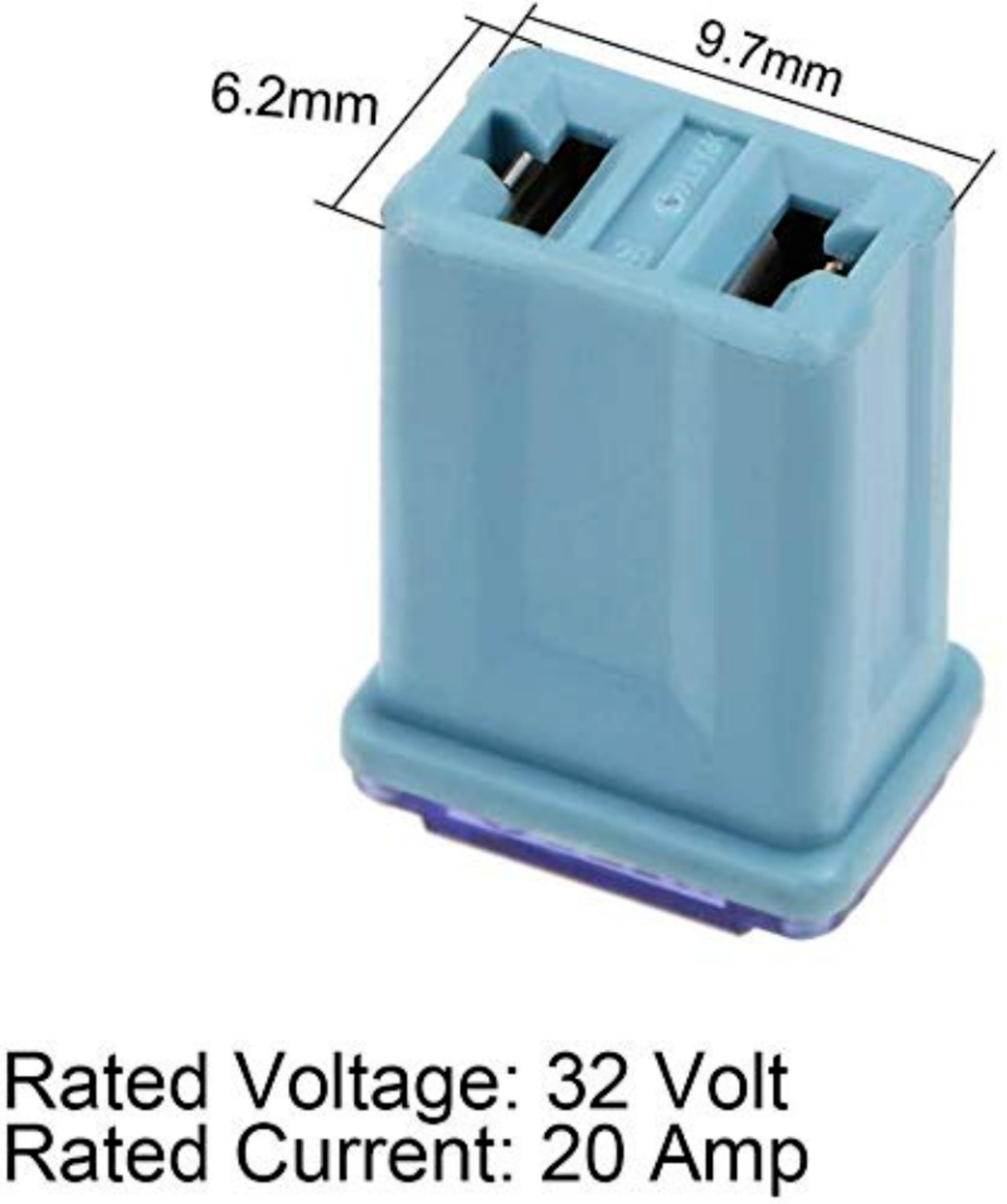 25 Pack Micro Cartridge Fuses FMM Fuses Kit 15-40Amp MCASE Type for Cars, SUVs