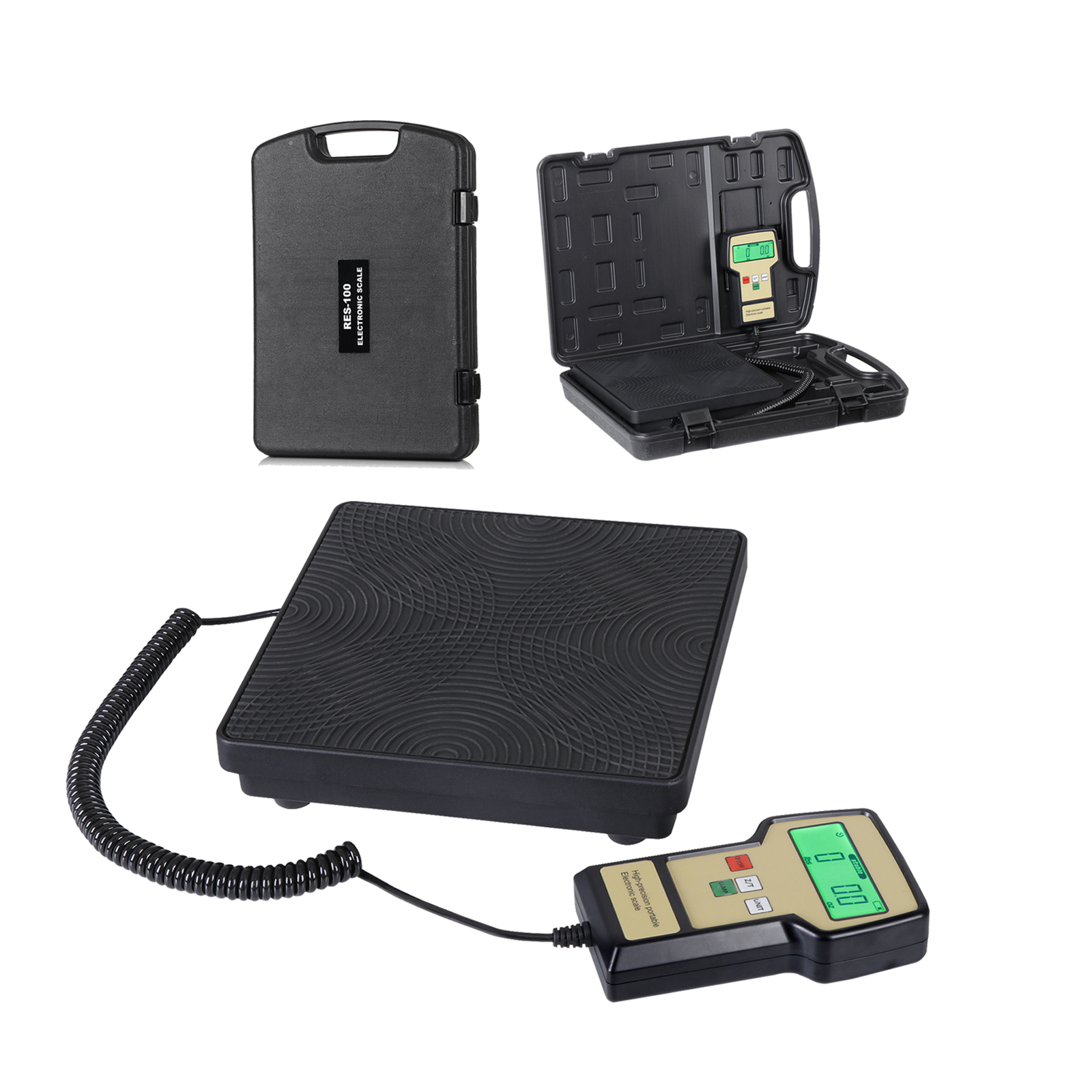 Digital Electronic Refrigerant Charging Weight Scale HVAC A/C 220 lbs with Case