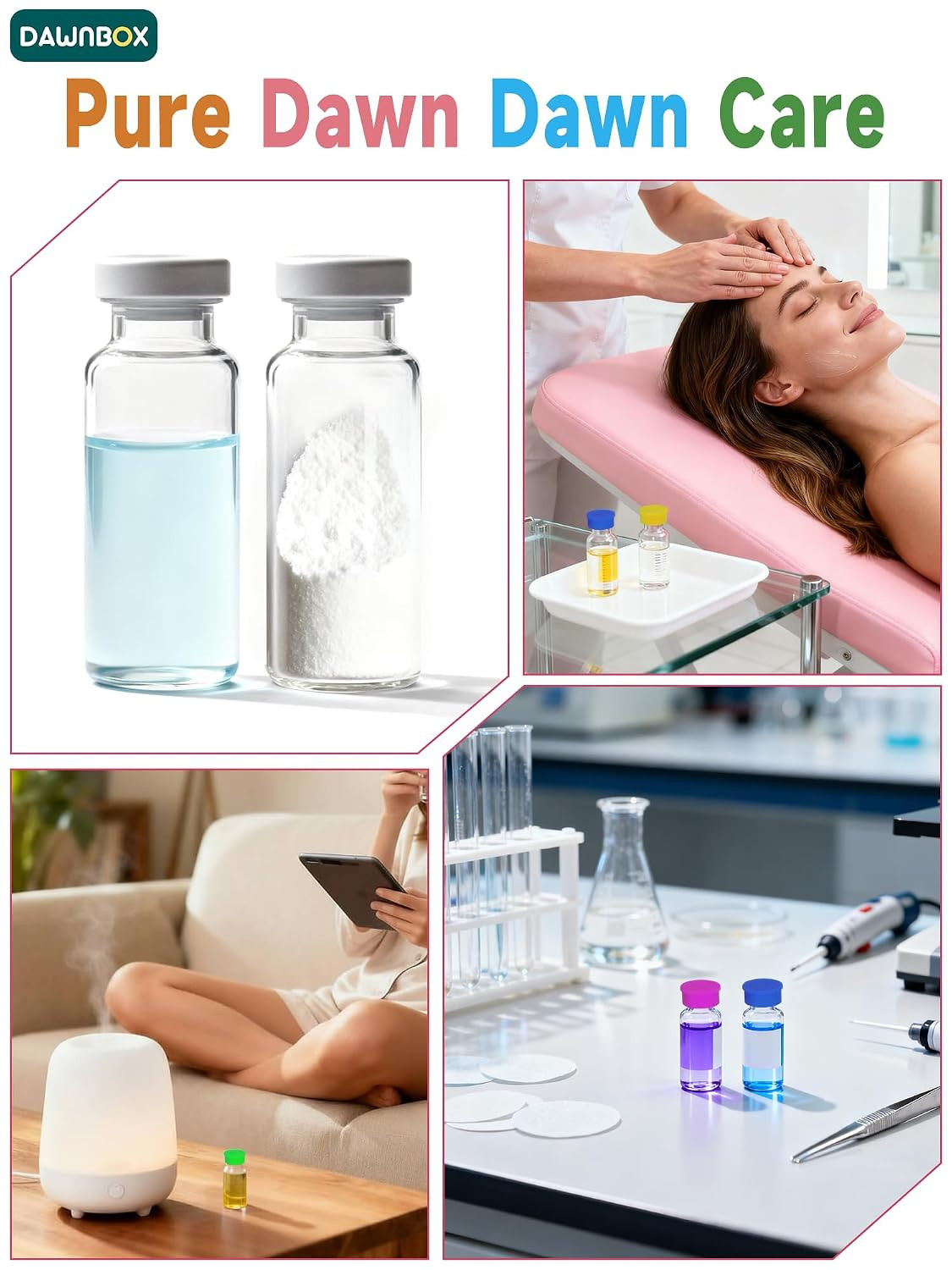14 Pack 5-100Ml Vial Caps (7 Colors) Peptide Caps for for 5Ml 10Ml 20Ml 30Ml Gla