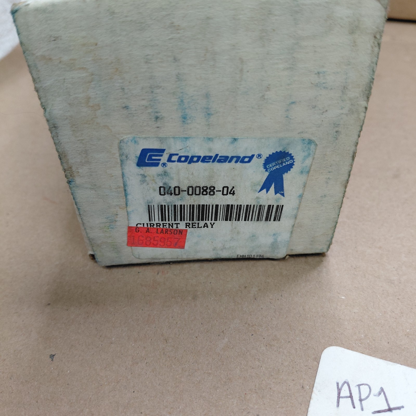 Copeland 040-0088-04 Current Relay 6409-26-935 NOS