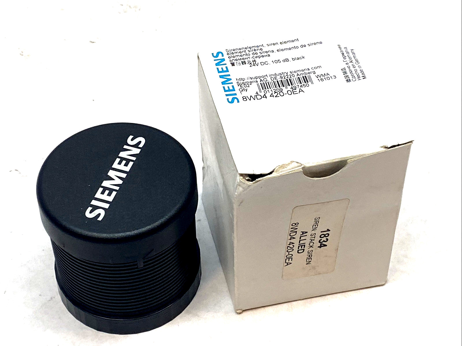 Siemens 8WD4420-0EA Siren Element 24V AC/DC 105dB 70mm