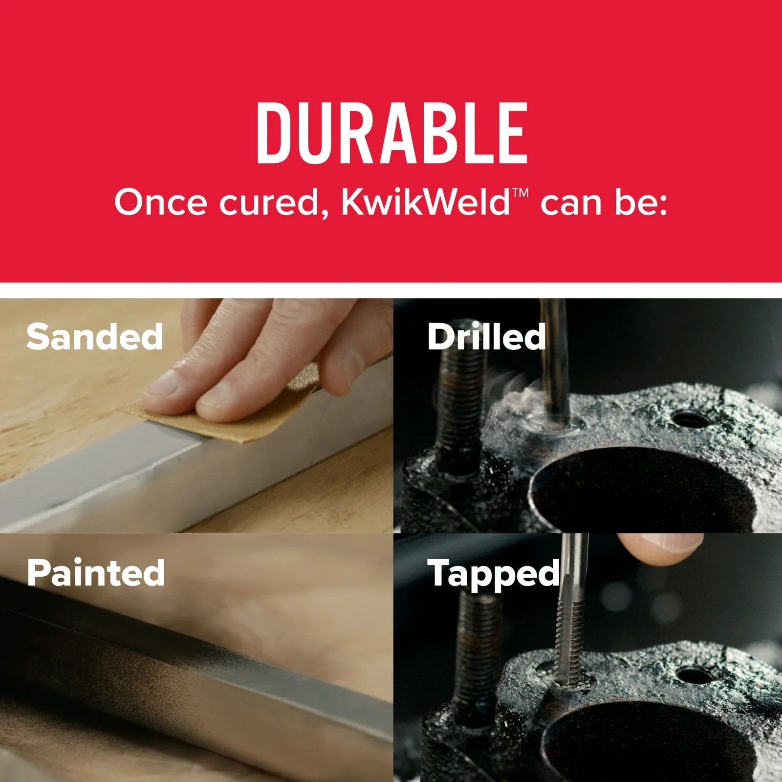 J-B Weld 8276 KwikWeld Quick Setting Steel Reinforced Epoxy – Dark Grey 2 oz