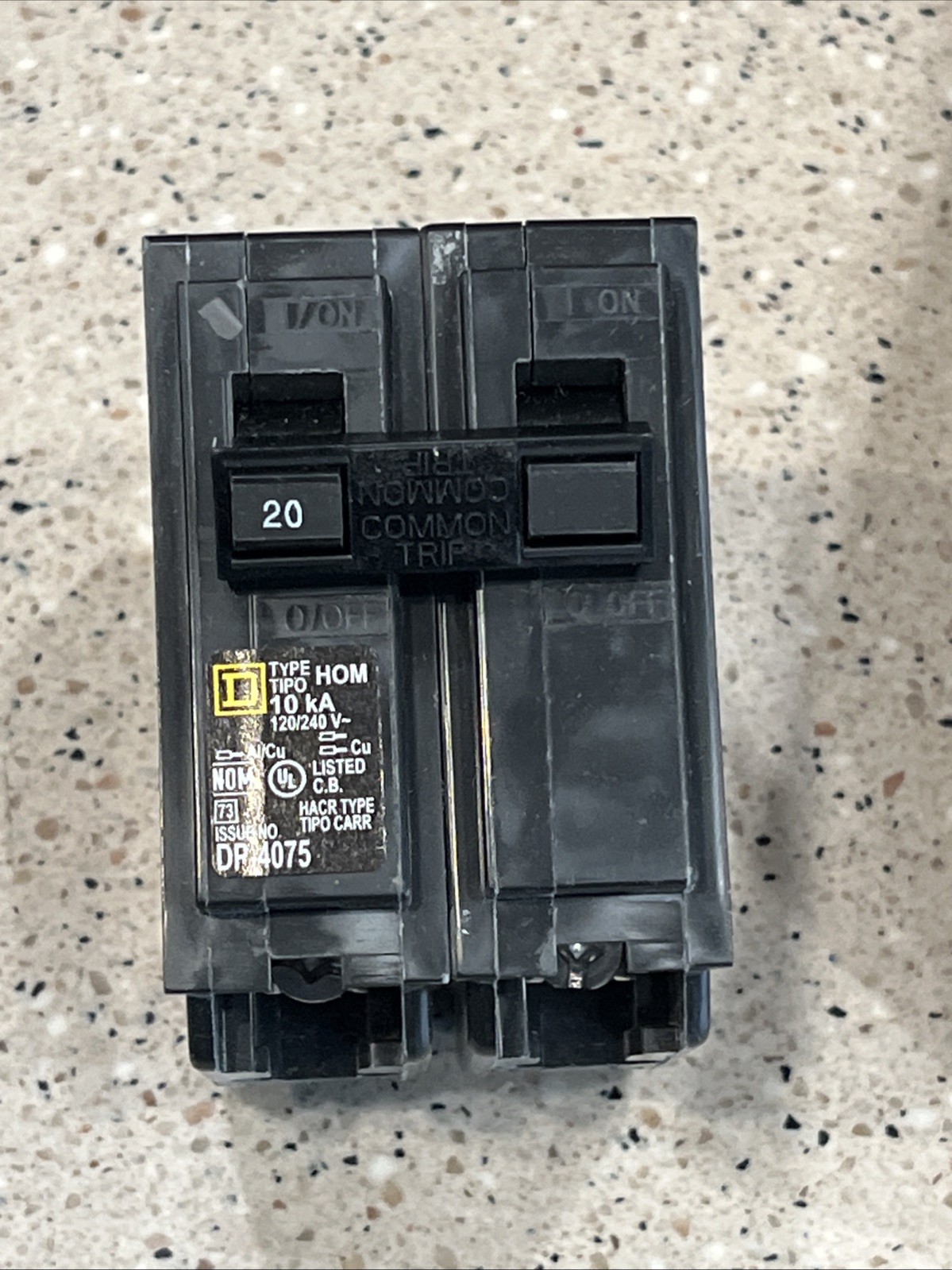 Square D HOM220 (5 PACK) 20A 2P 120/240V Circuit Breaker (5) NEW, US SELLER
