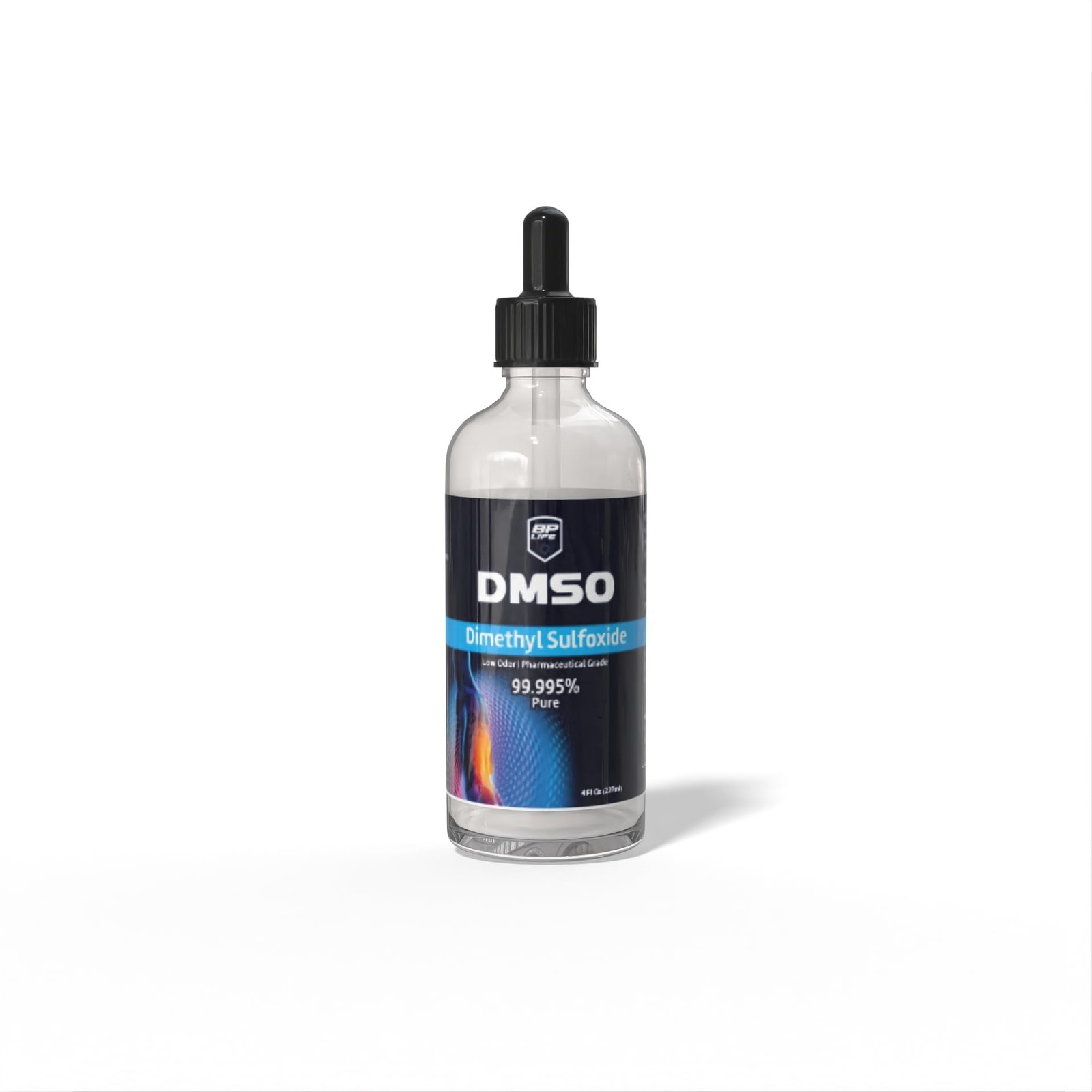 DMSO Pharmaceutical Grade 4oz Glass Bottle with Dropper Lid, No Odor, Lab Tes…