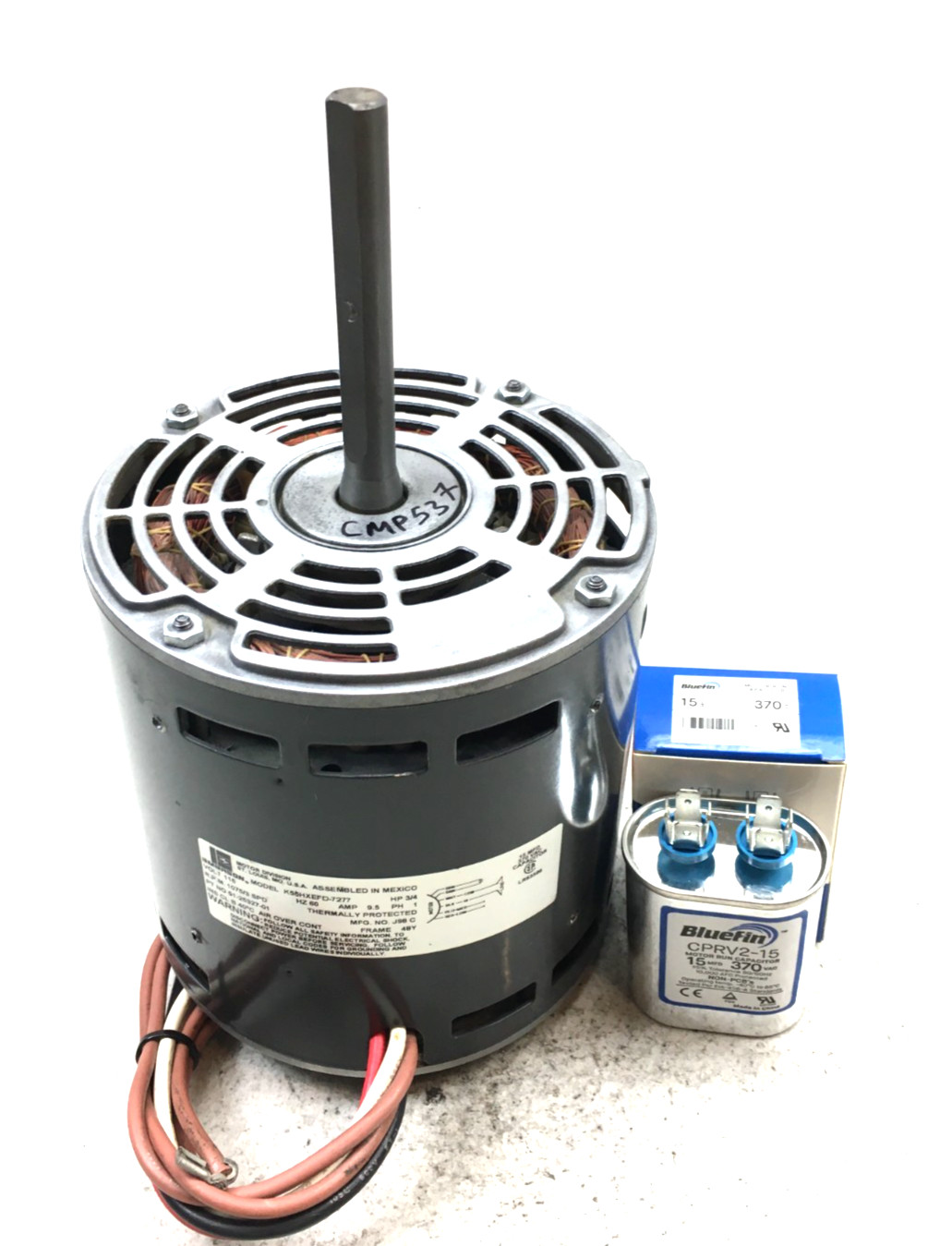 EMERSON K55HXEFD-7277 Blower Motor 51-25327-01 3/4HP 115V RPM 1075/3SPD #CMP537
