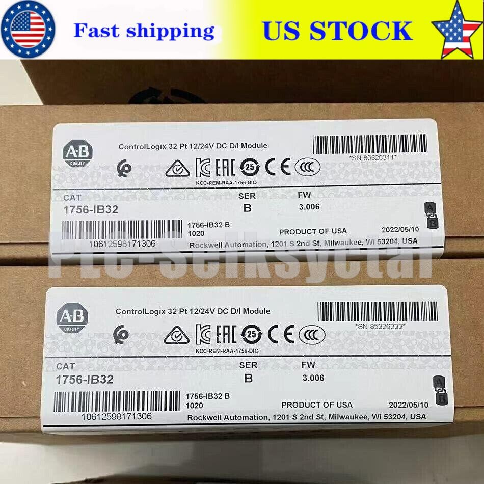 nEW IN BOX Allen-Bradley 1756-IB32 SER B CONTROLOGIX 32 PT DC INPUT MODULE