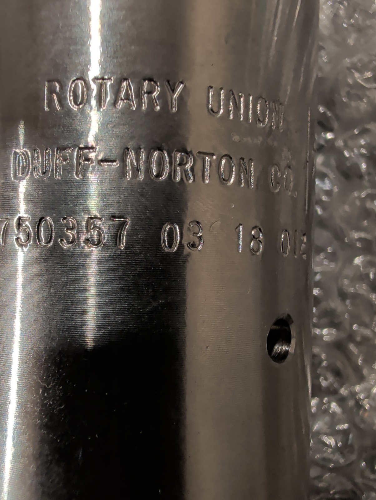 Rotary Union 750357C American Seller Illinois Stock Duff Norton Series 5000