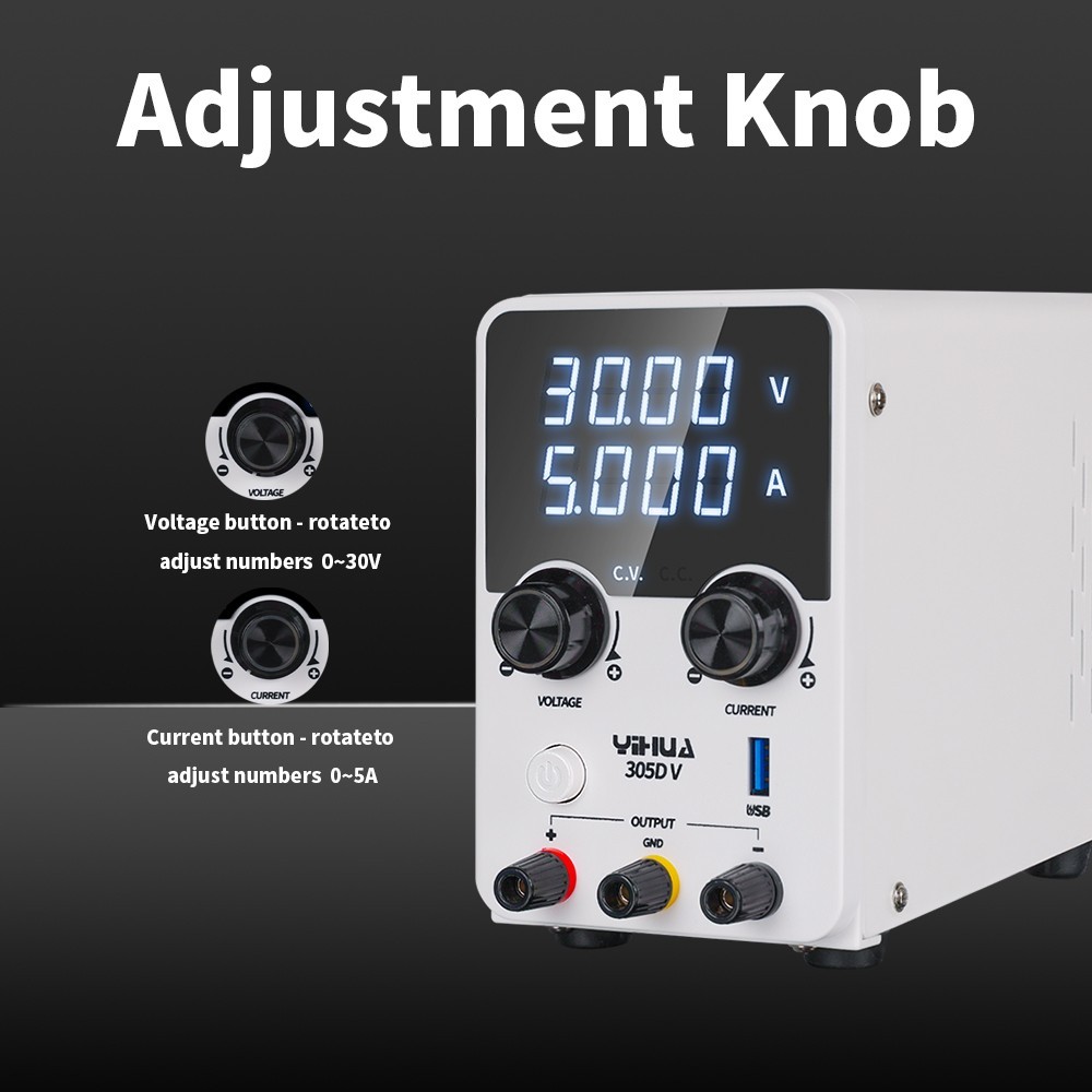 YIHUA 305D-V 180W 30V 5A DC Lab Power Supply Adjustable Voltage Regulator Repair