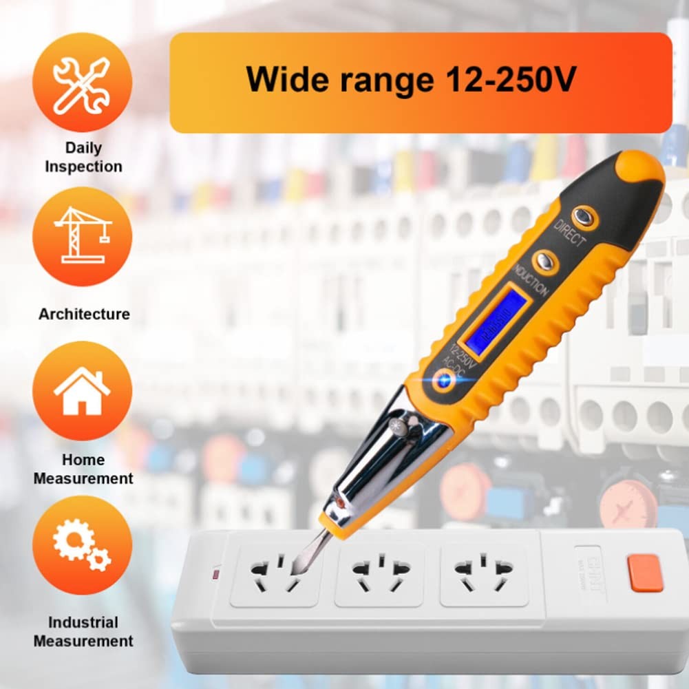 Voltage Electric Tester Volt Detector Test Pen AC DC Non-Contact Sensor 12-1000V
