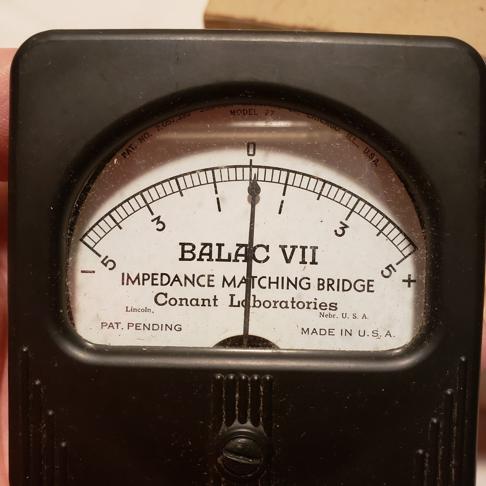 Balac Vii Impedance Matching Bridge Meter Replacement