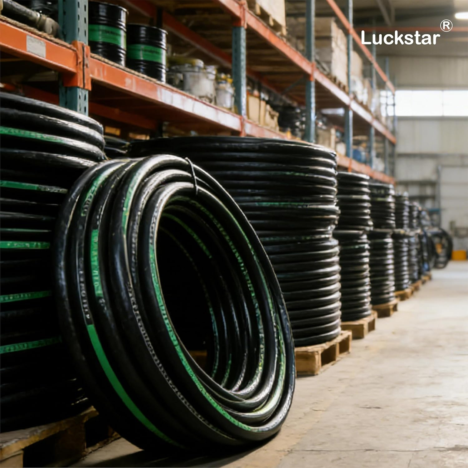 10Ft 1/4 Inch Hydraulic Hose (EN853 SAE 100R2AT -70Mpa/10150Psi, 2-Layer Steel B