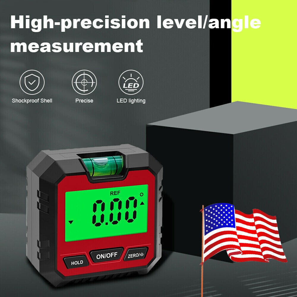 Magnetic Digital Level Box LCD Angle Finder Protractor Inclinometer Bevel Gaug8k